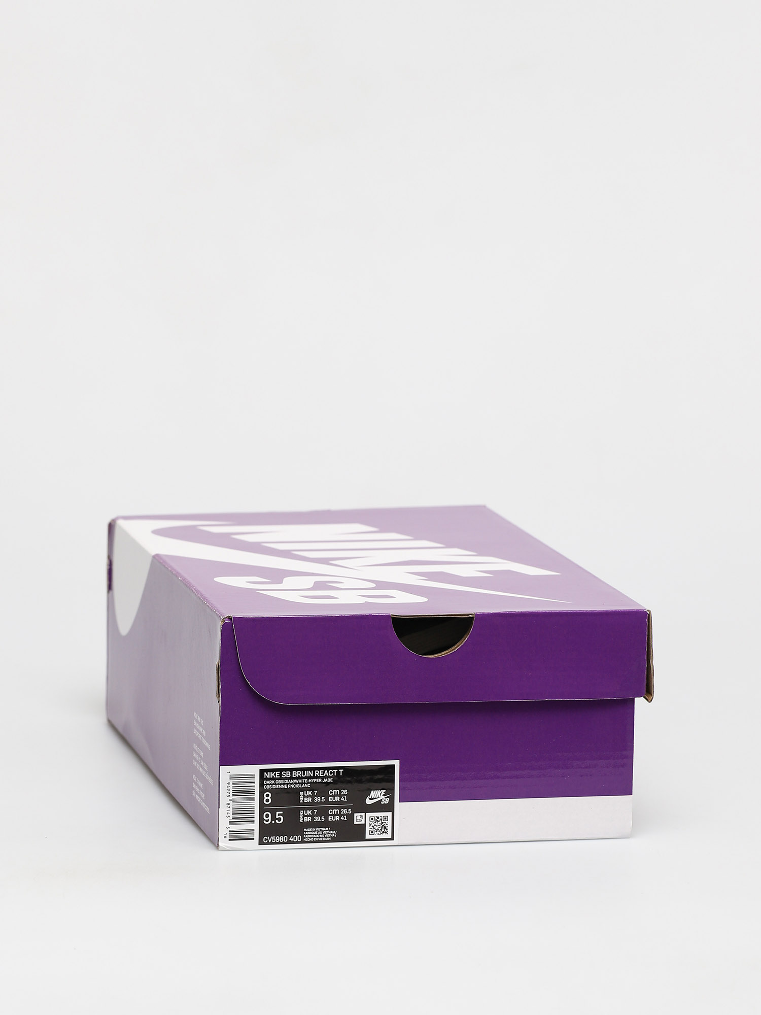 Nike SB Bruin React T Schuhe (dark obsidian/white hyper jade)