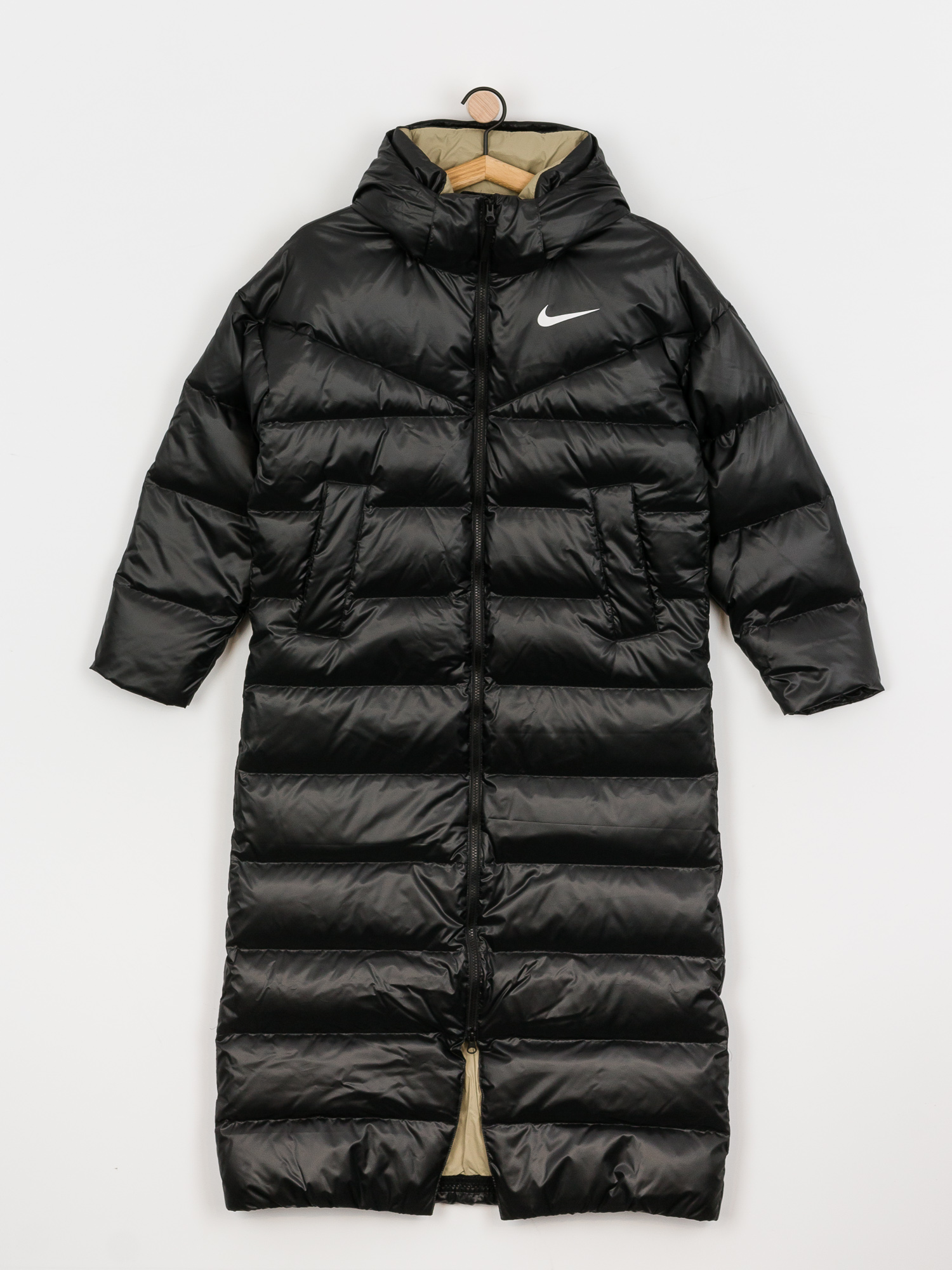 Black nike parka coat on sale