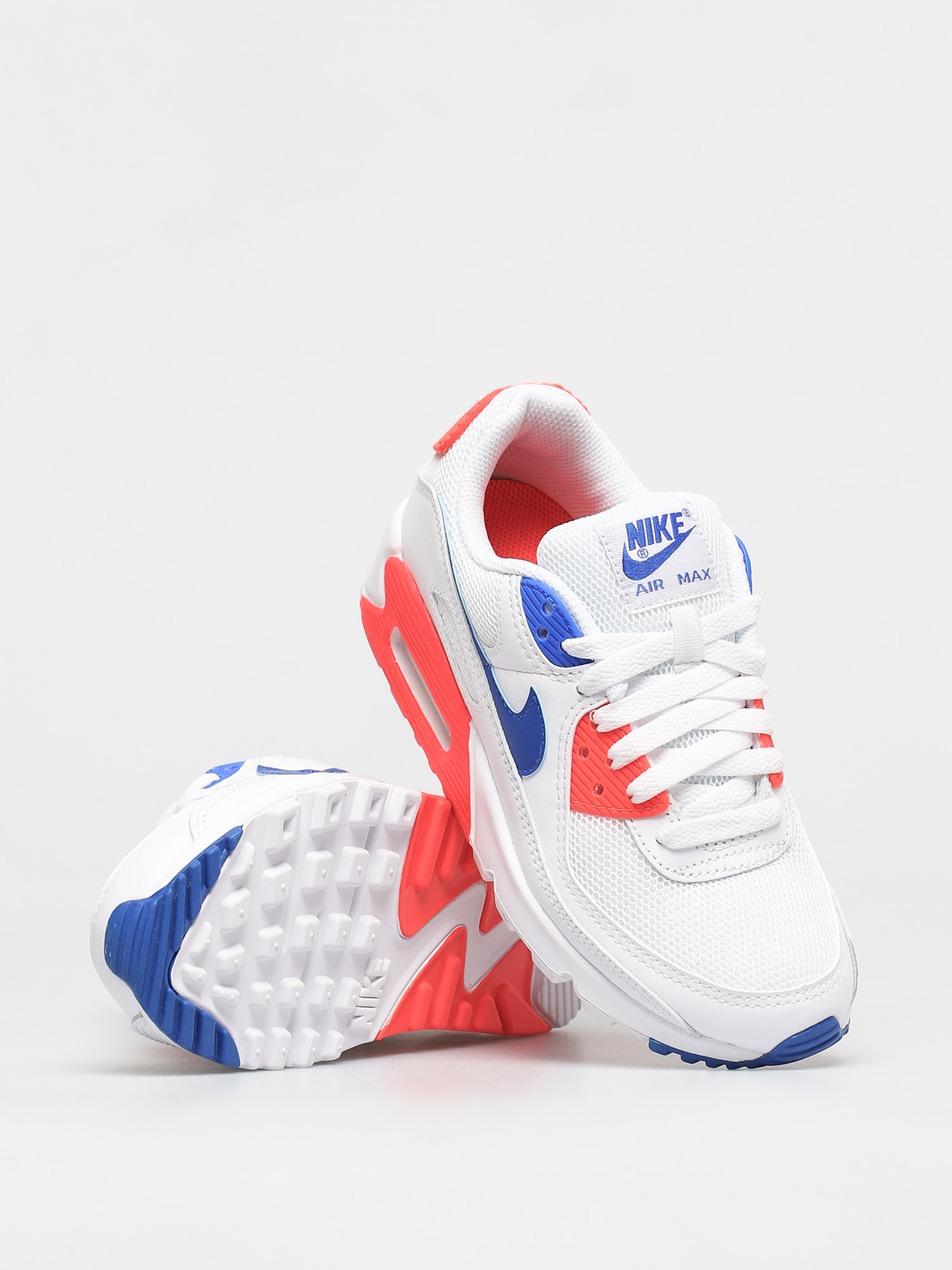 Nike Air Max 90 Shoes Wmn (white/racer blue flash crimson)