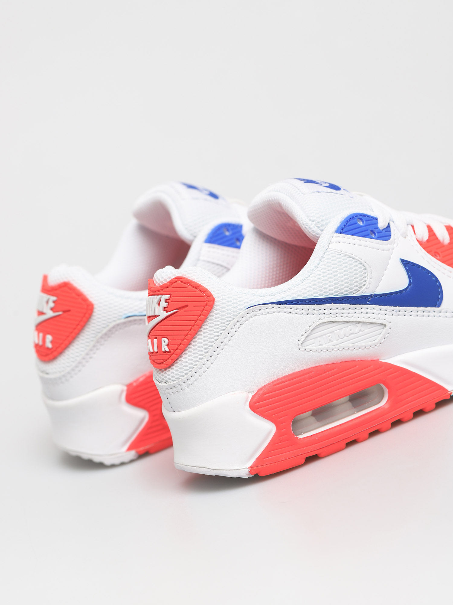 Nike Air Max 90 Shoes Wmn (white/racer blue flash crimson)