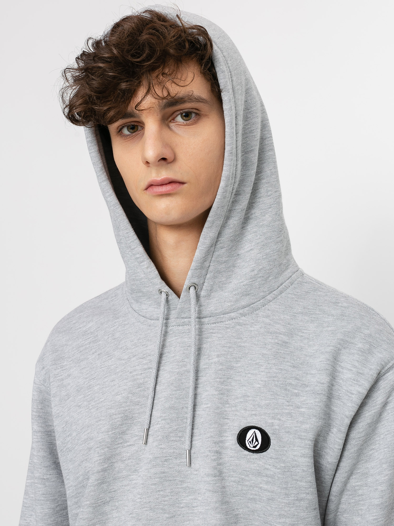 grey volcom hoodie