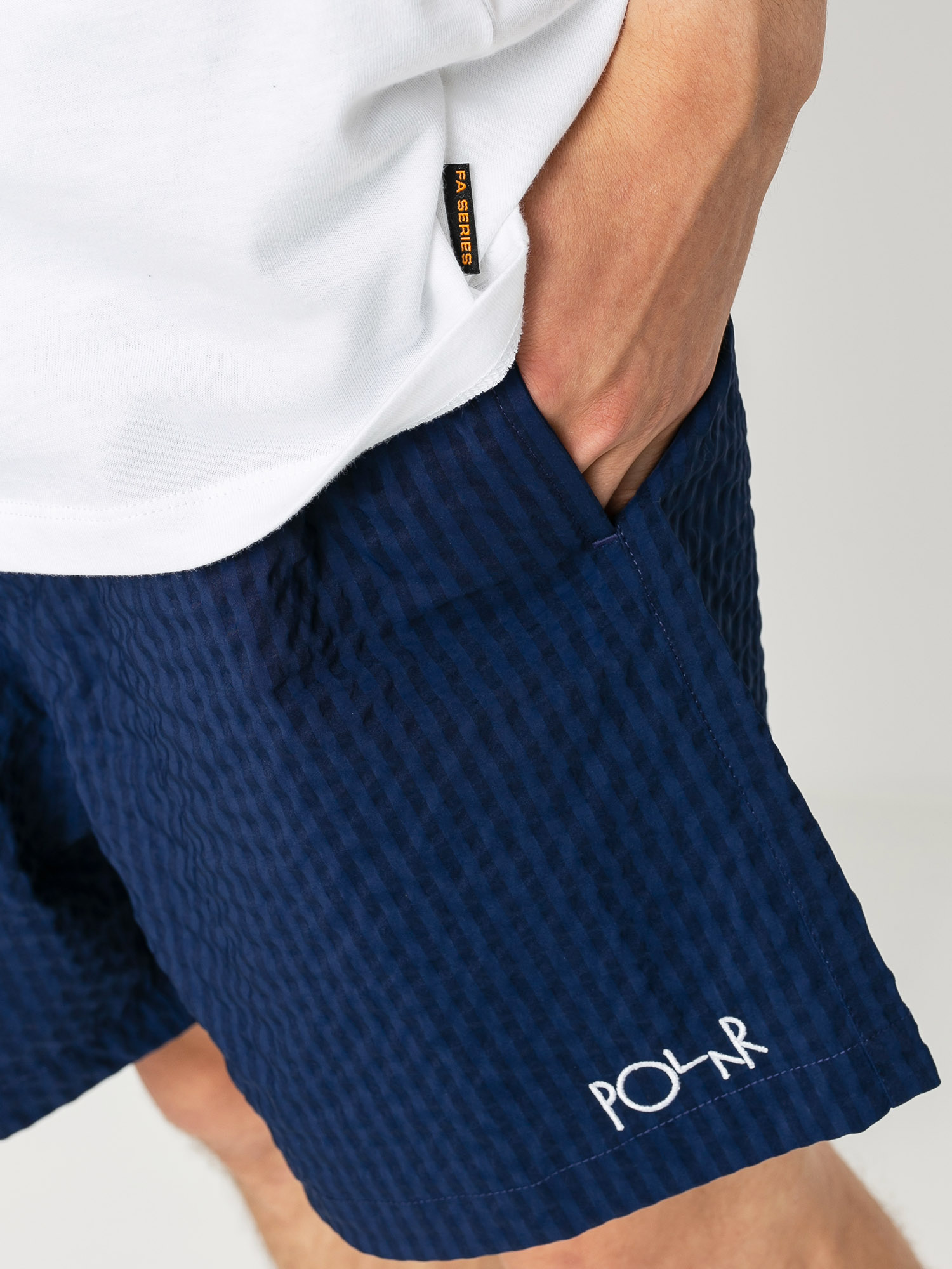 Polar Skate Seersucker Swim Shorts (blue)