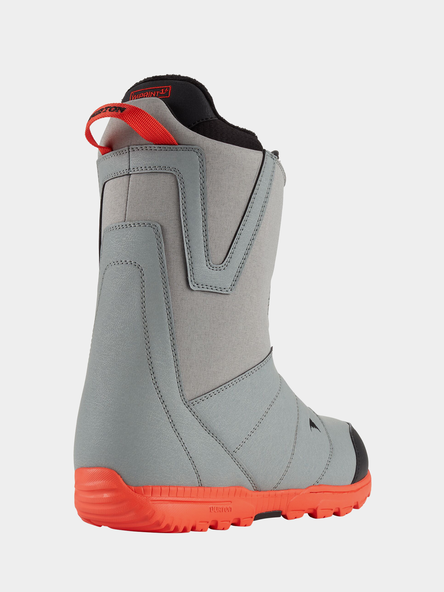 Mens Burton Moto Boa Snowboard boots (gray/red)