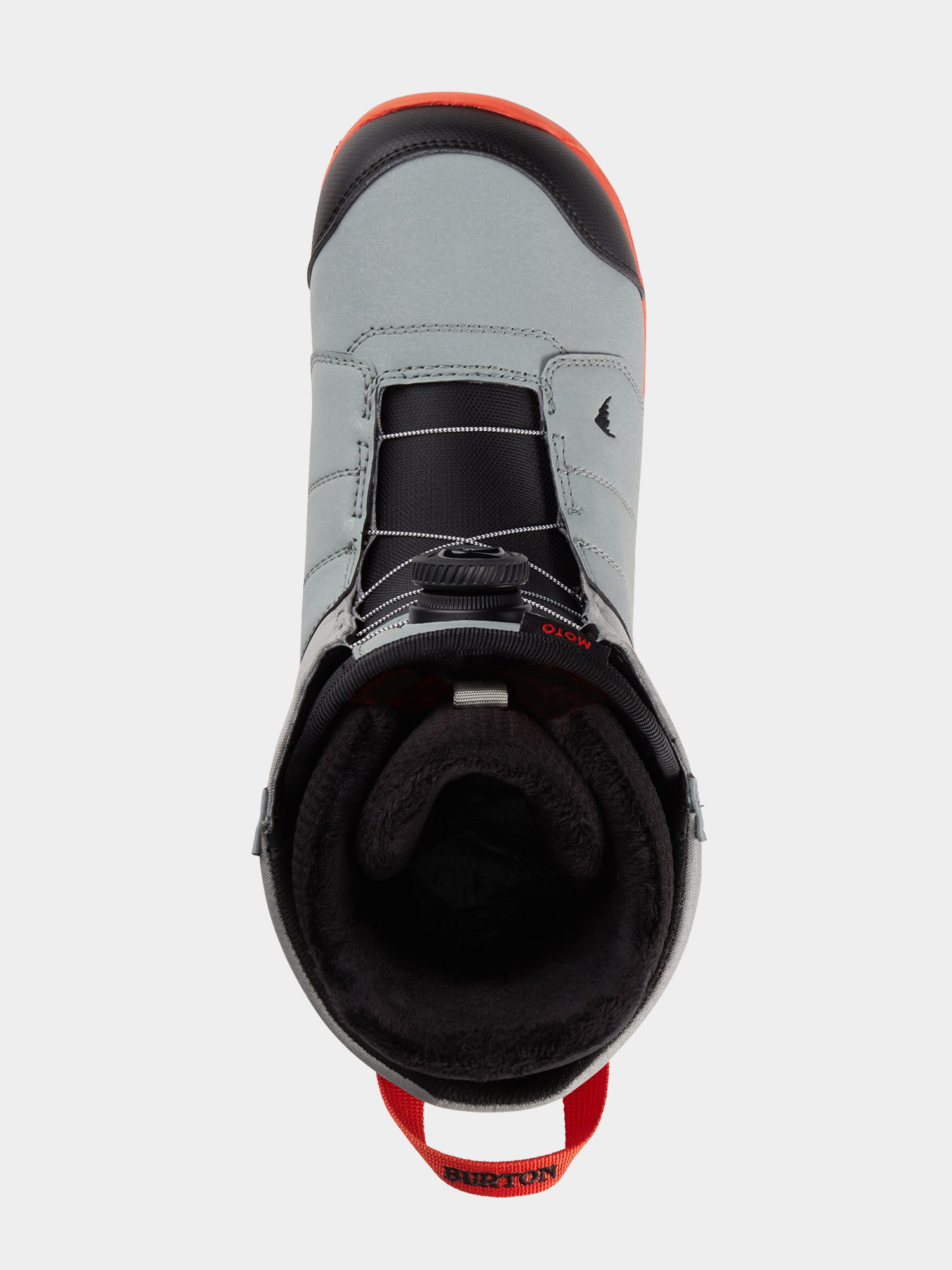 Mens Burton Moto Boa Snowboard boots (gray/red)