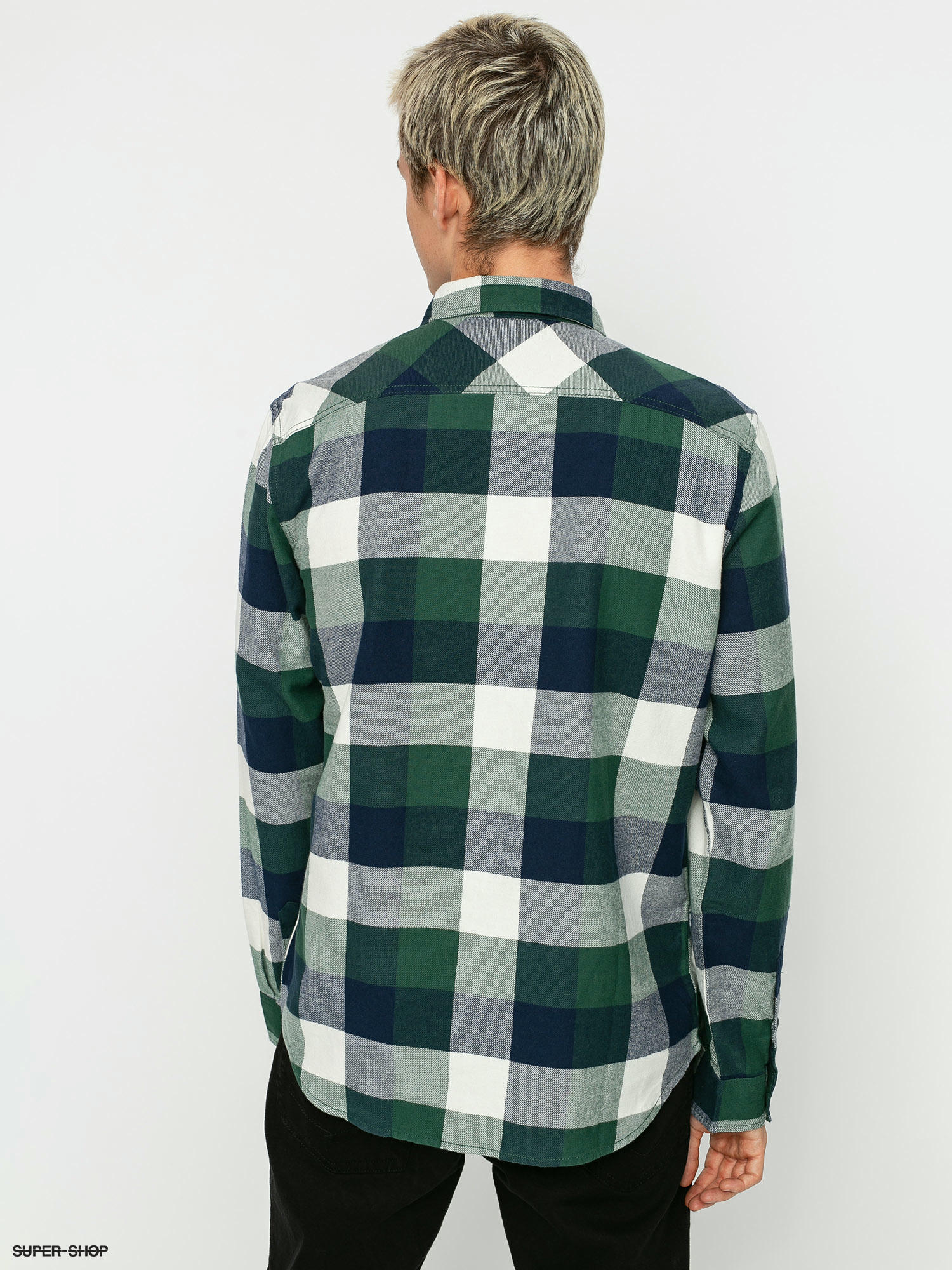 vans green flannel