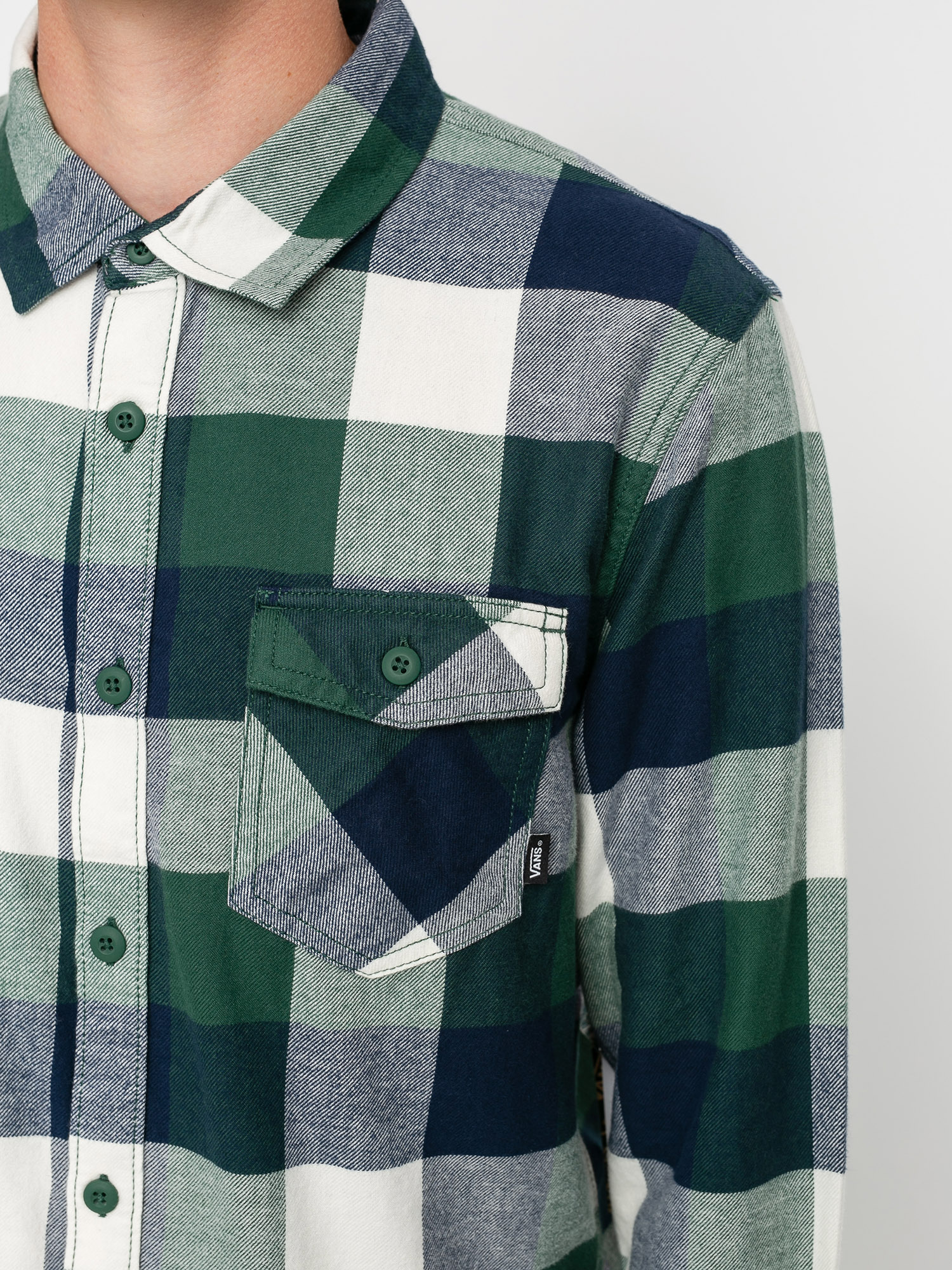 Vans Box Flannel Shirt (pine needle/dress blues)