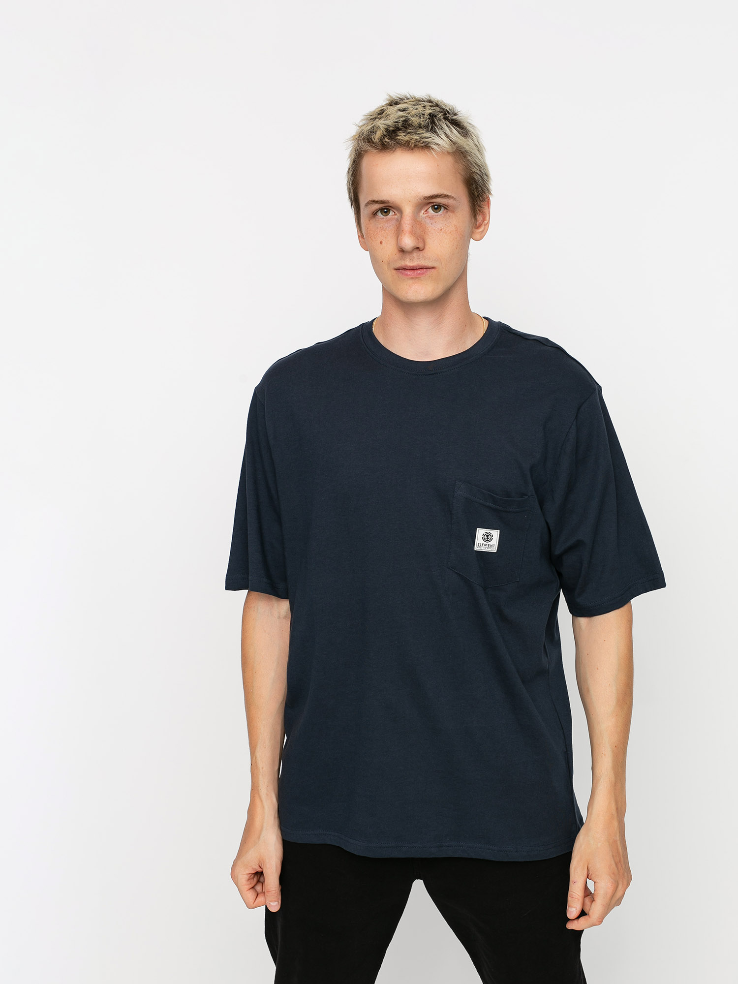 Element Basic Pocket Label T-shirt - navy blue (eclipse navy)