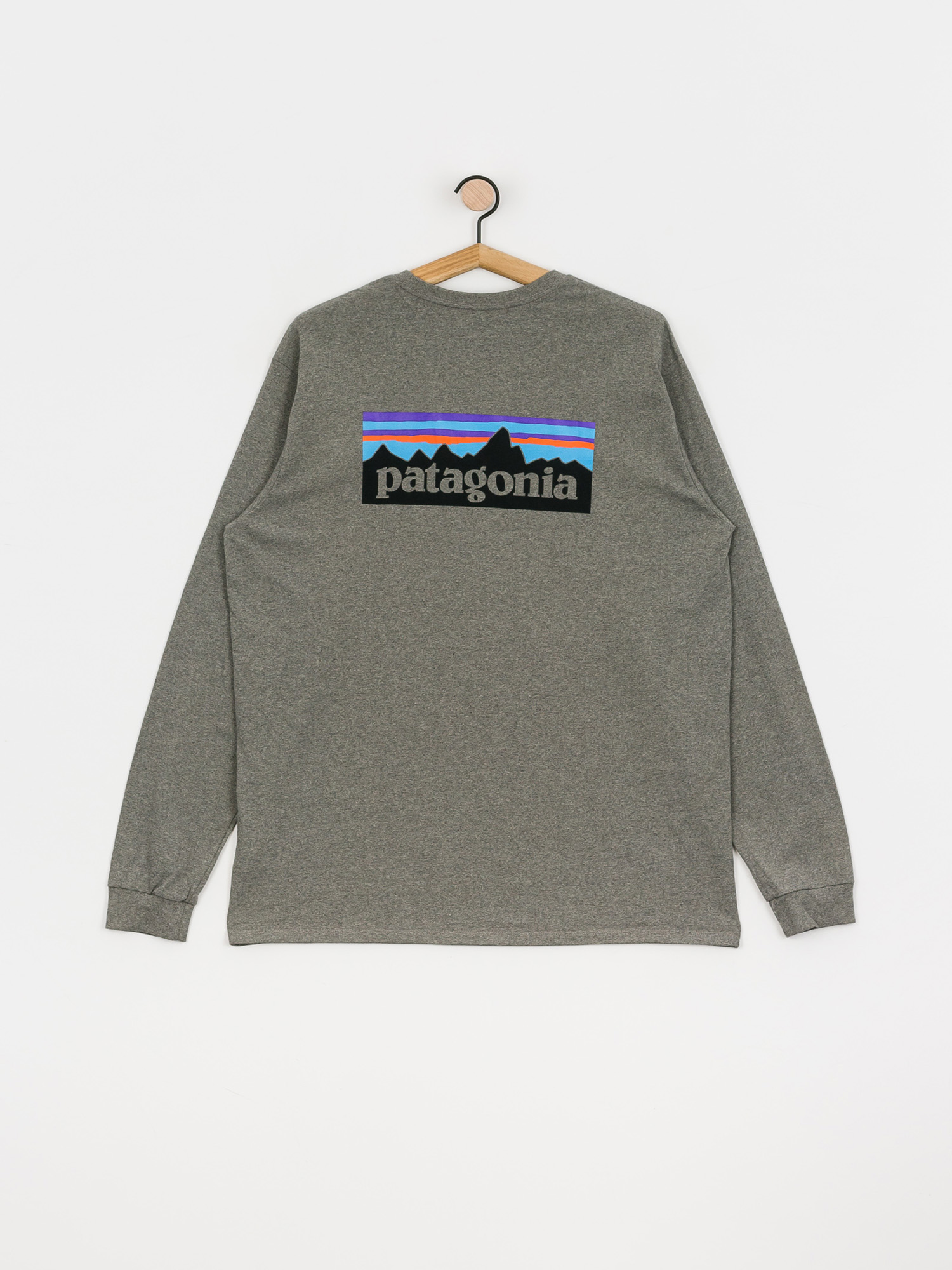Patagonia P 6 Logo Responsibili Longsleeve (gravel heather)