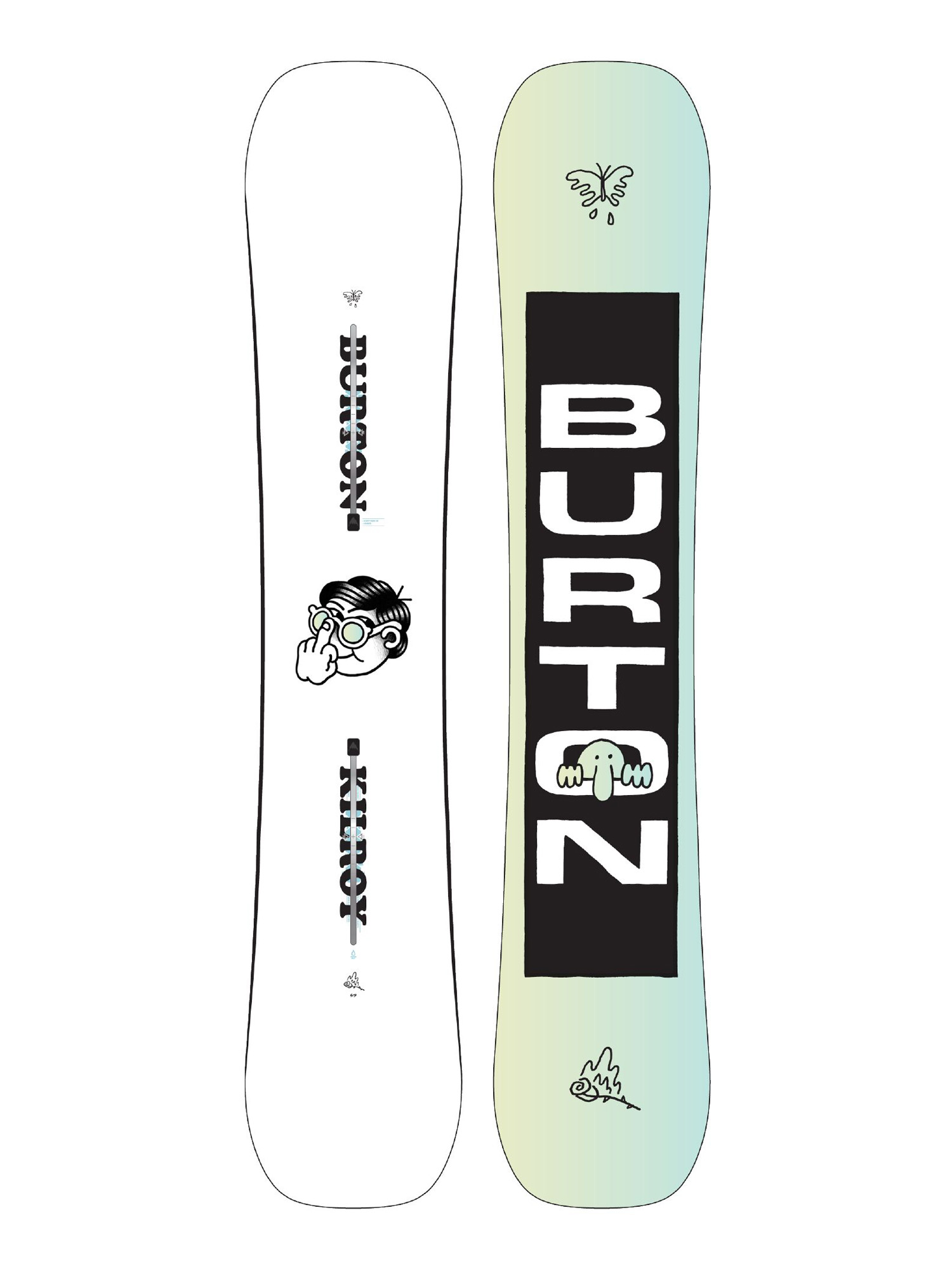 Burton Kilroy Twin Snowboard - white