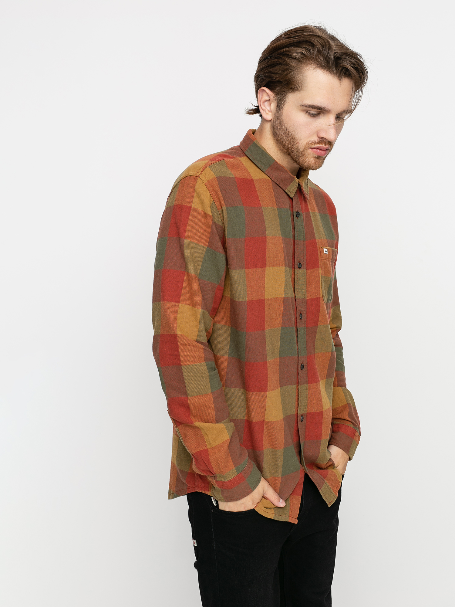 motherfly flannel long sleeve shirt