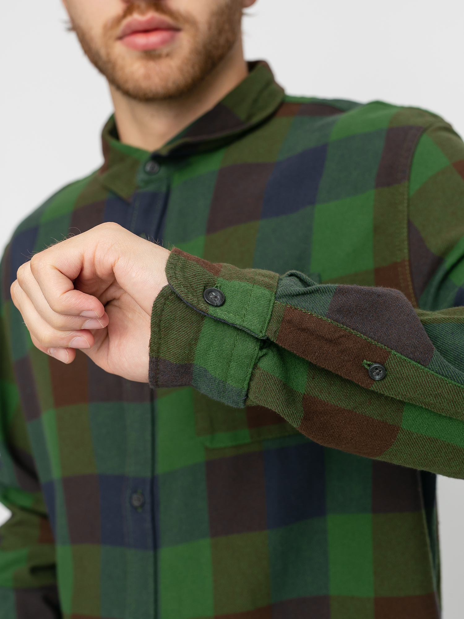 Quiksilver Motherfly Flannel Shirt (greener pasture motherfly)