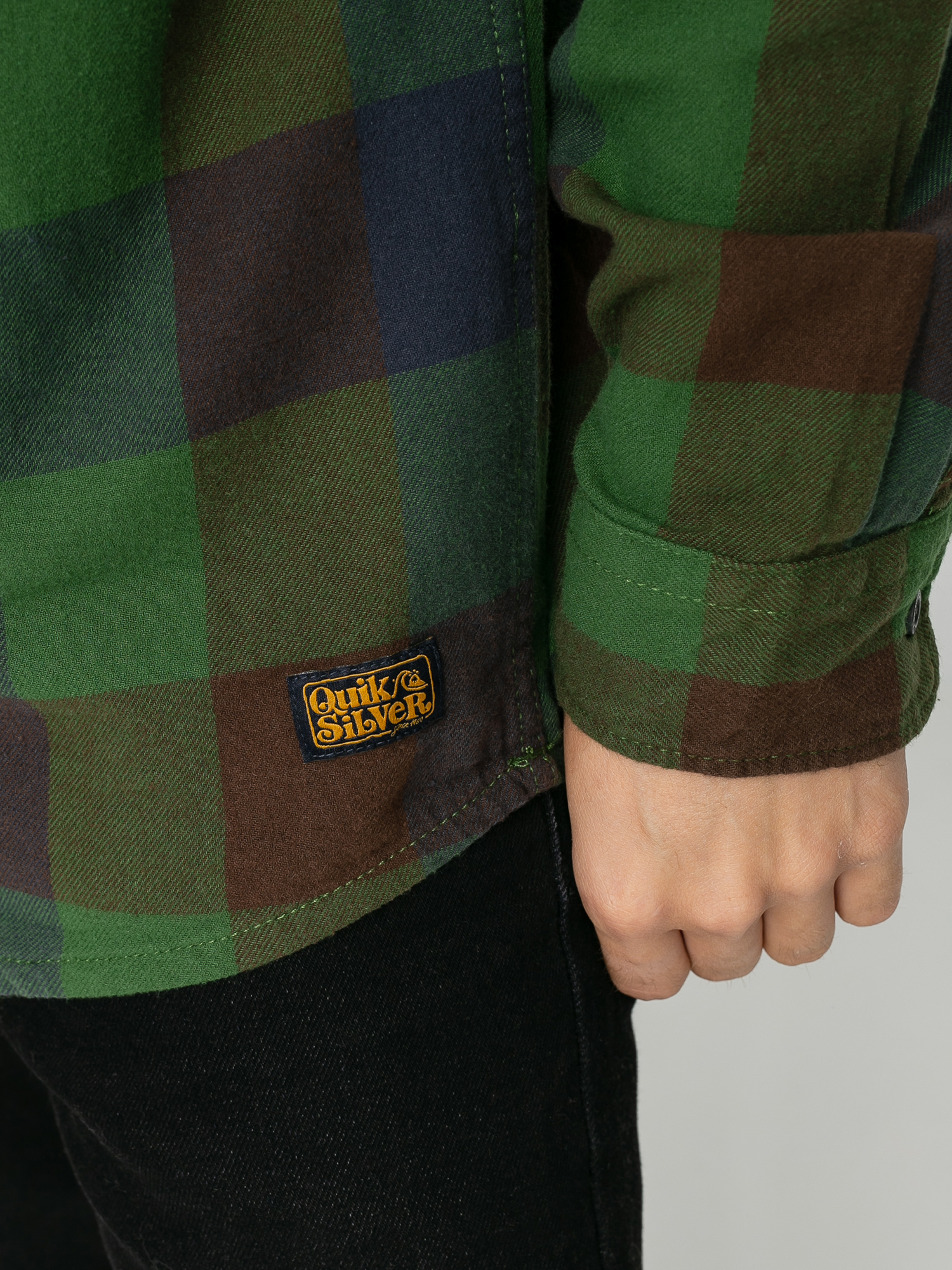 Quiksilver Motherfly Flannel Shirt (greener pasture motherfly)