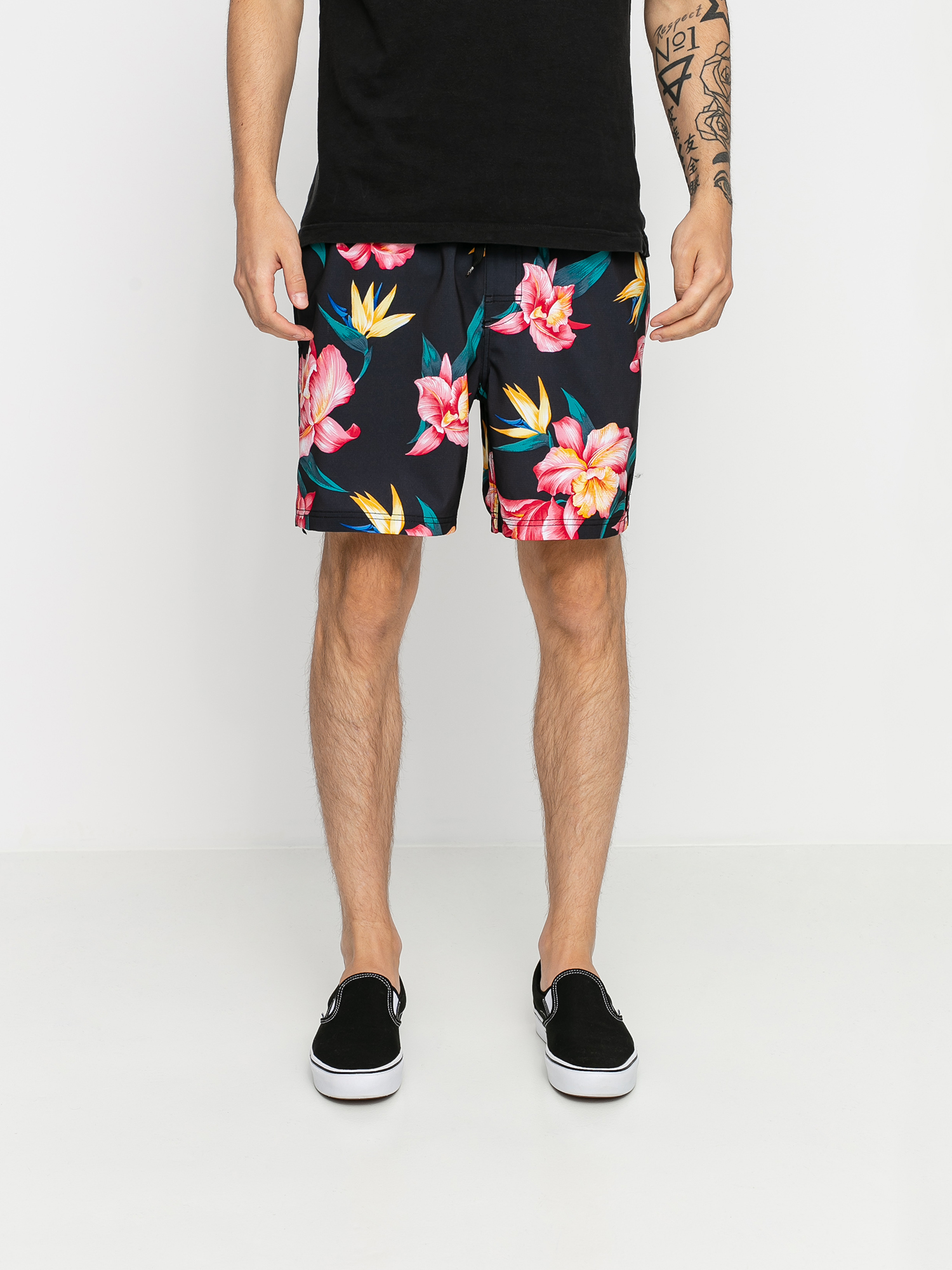 RVCA Va Elastic Shorts (black multi)