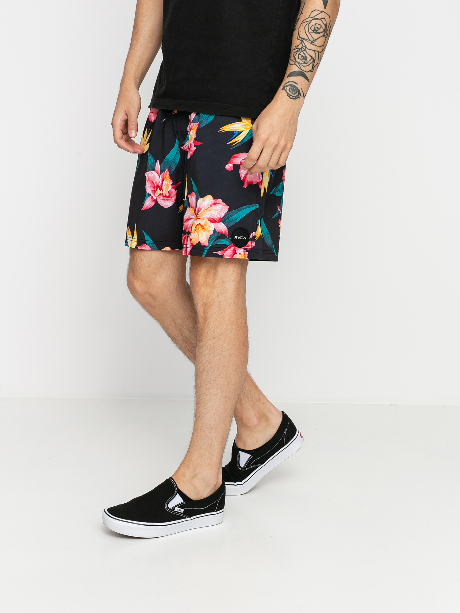 RVCA Va Elastic Shorts (black multi)