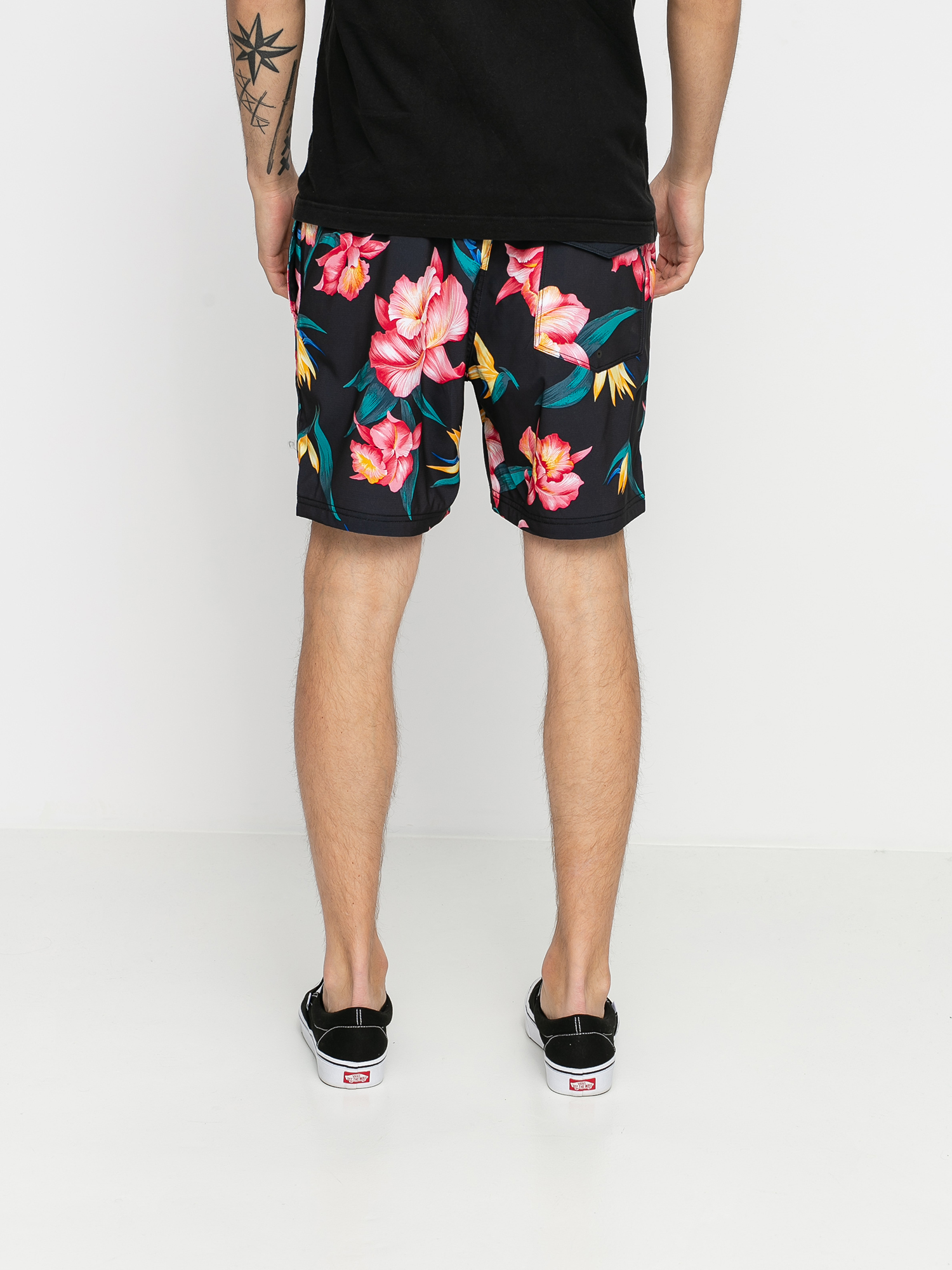 RVCA Va Elastic Shorts (black multi)