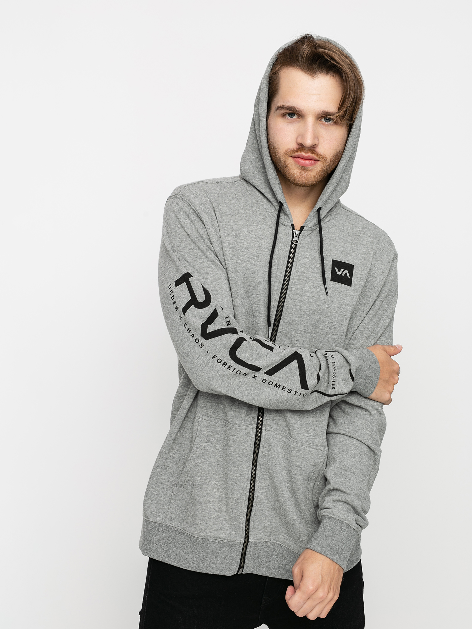 RVCA Swift HD Hoodie (heather grey)