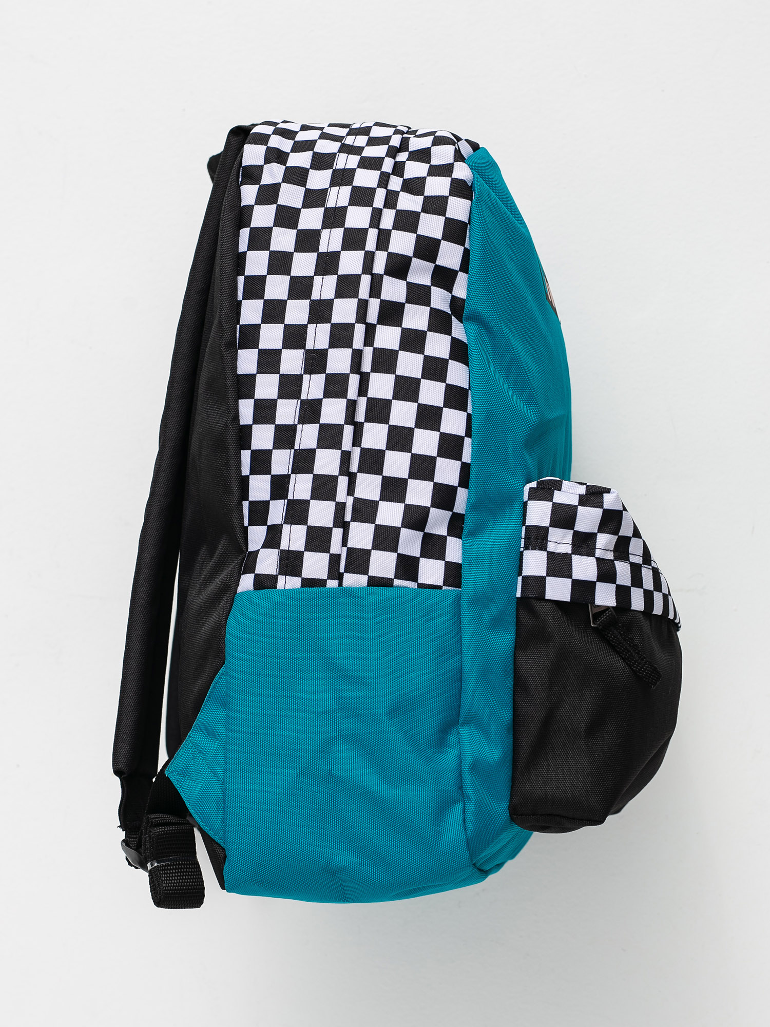 blue checkered vans backpack