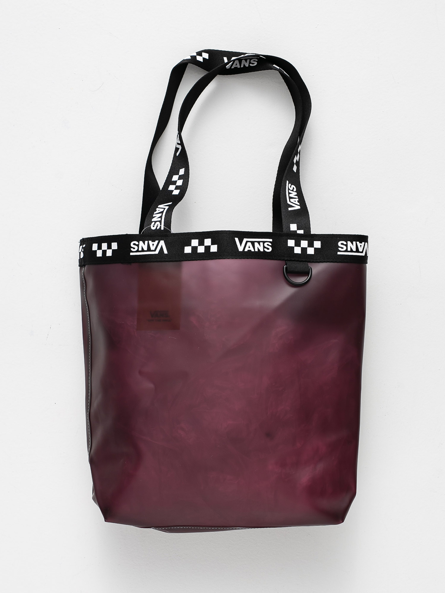 Vans Crosstown Logo Tote Handbag Wmn burgundy port royale