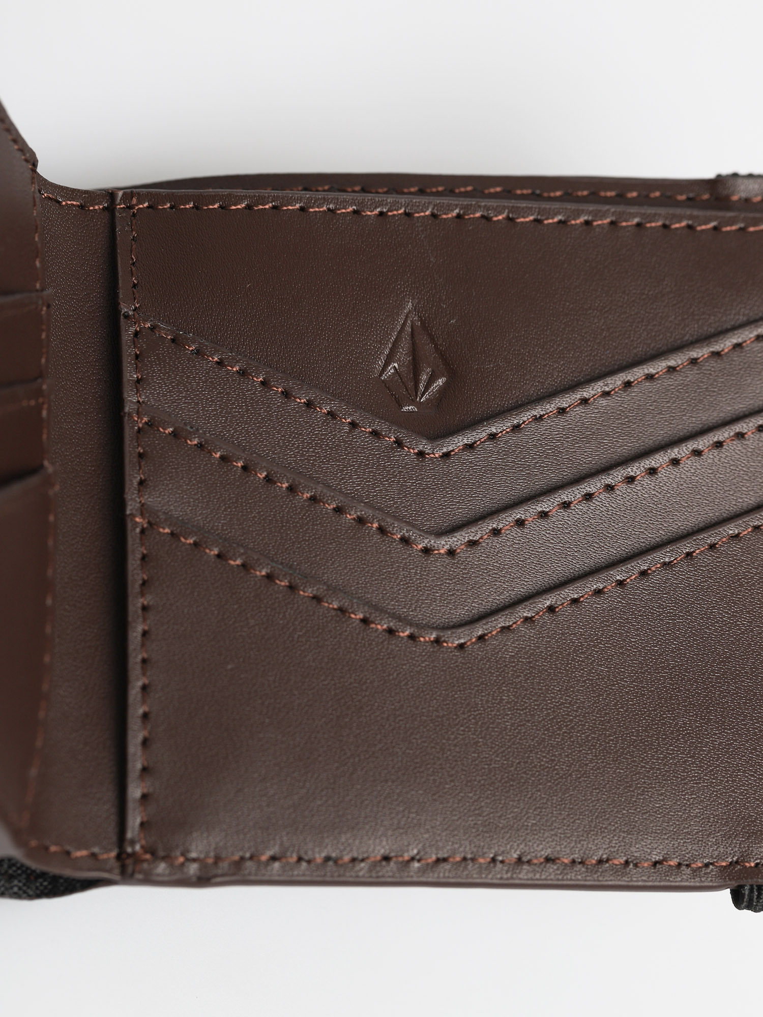 Volcom Halfstone Lth 2F Wlt Wallet (brown)
