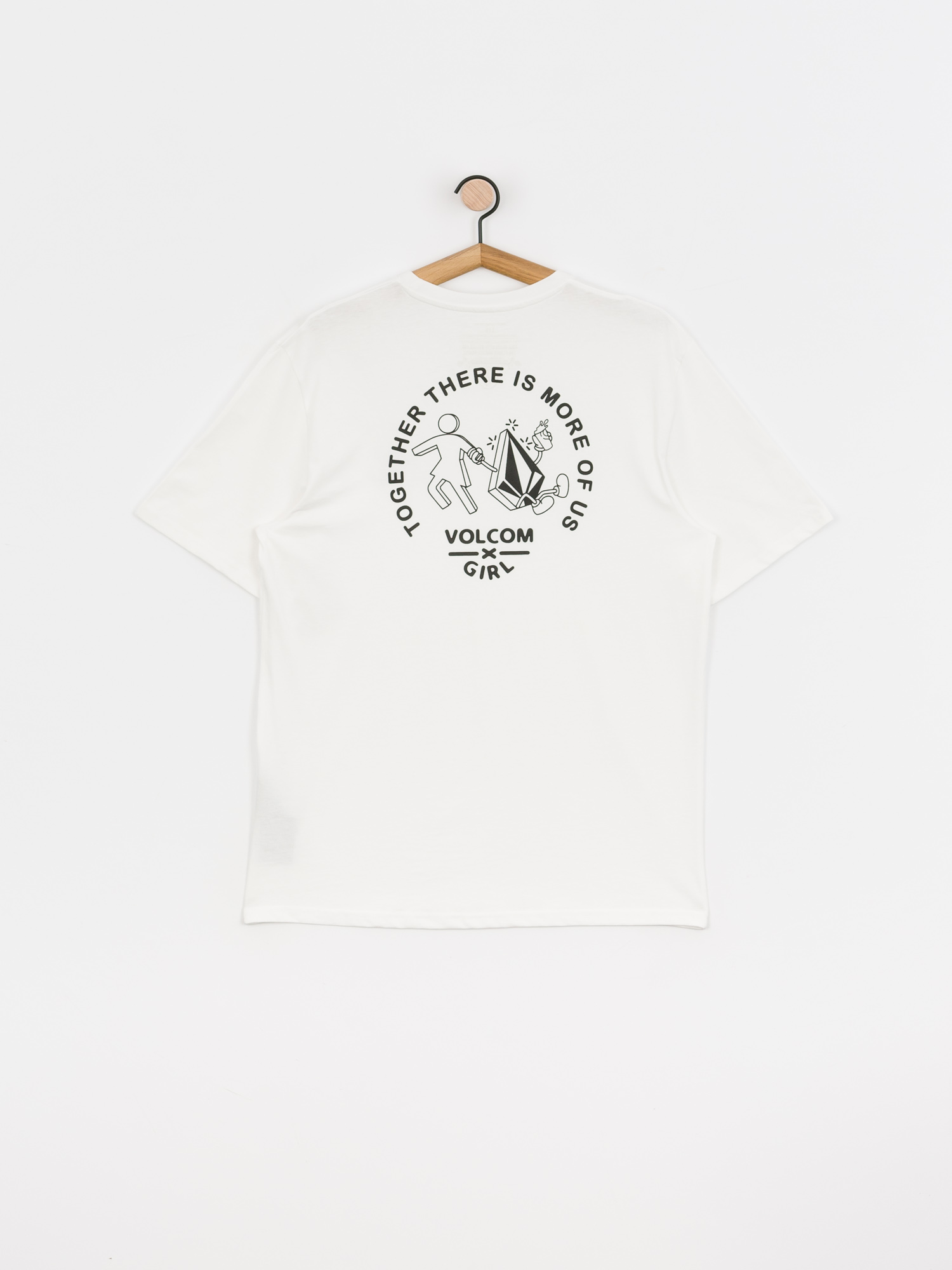 Volcom X Girl Skateboards Stonely Rlx T-shirt (white)