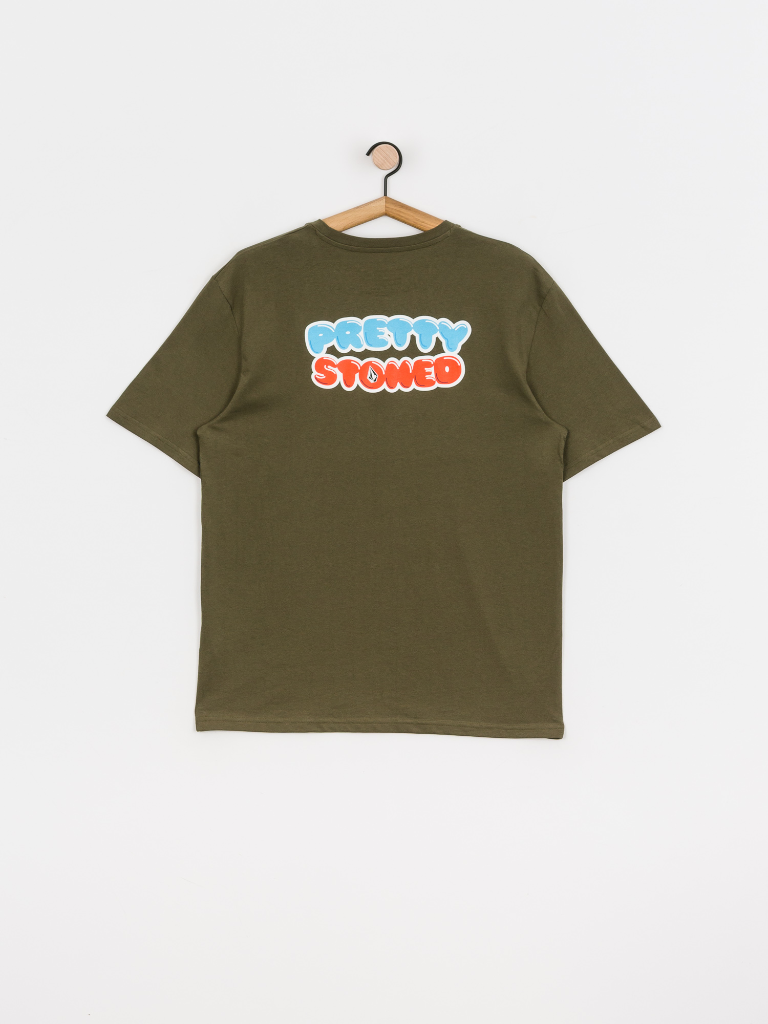 Volcom X Girl Skateboards Pretty Stoned Rlx T-shirt (military)