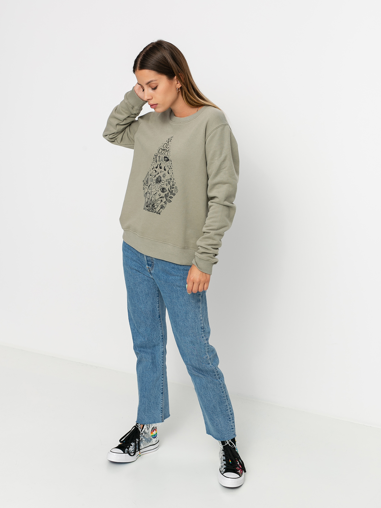 Volcom Sound Check HD Hoodie Wmn (green tea)