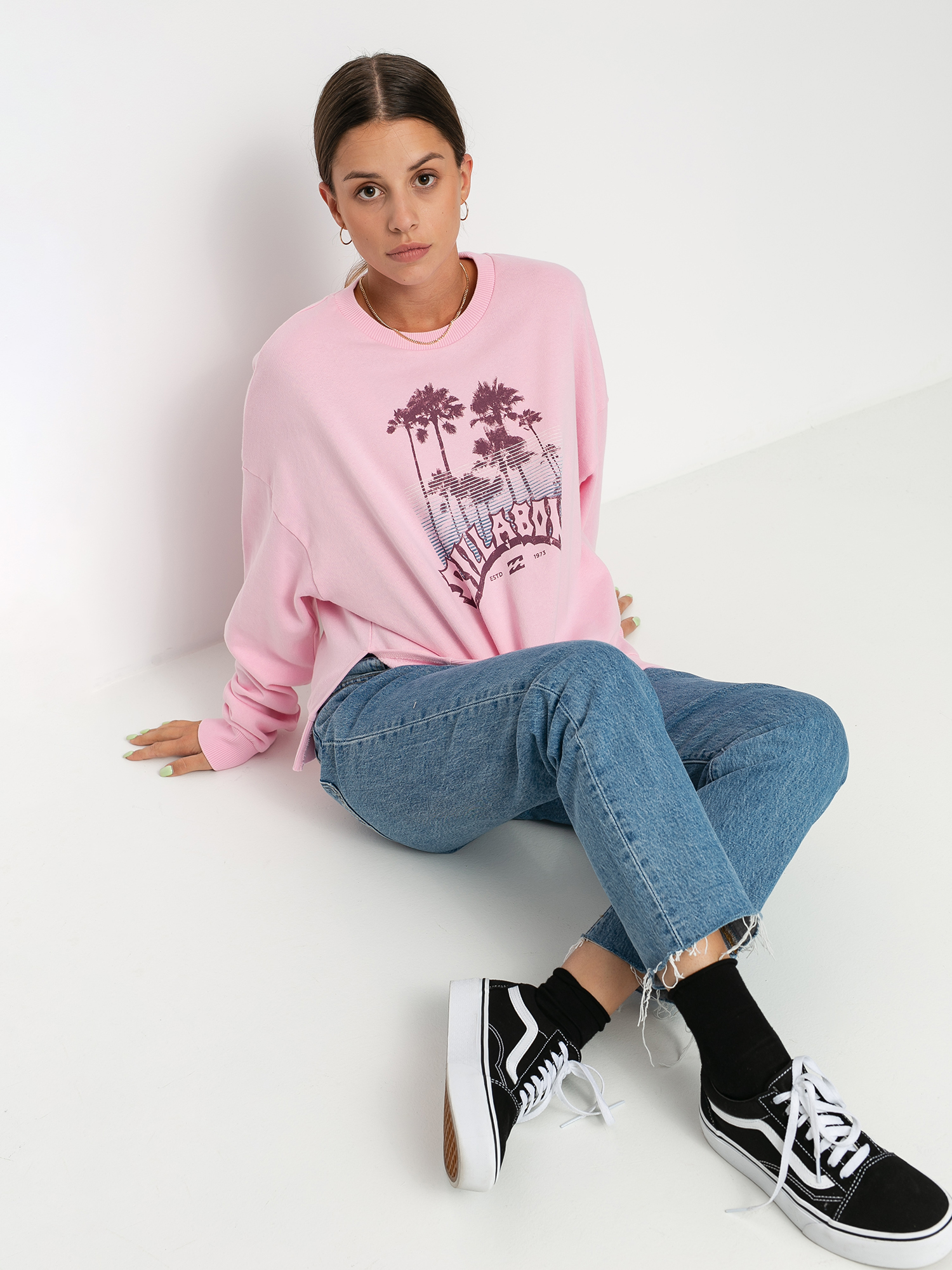 Billabong Arch Palm Sweatshirt Wmn (rose dawn)