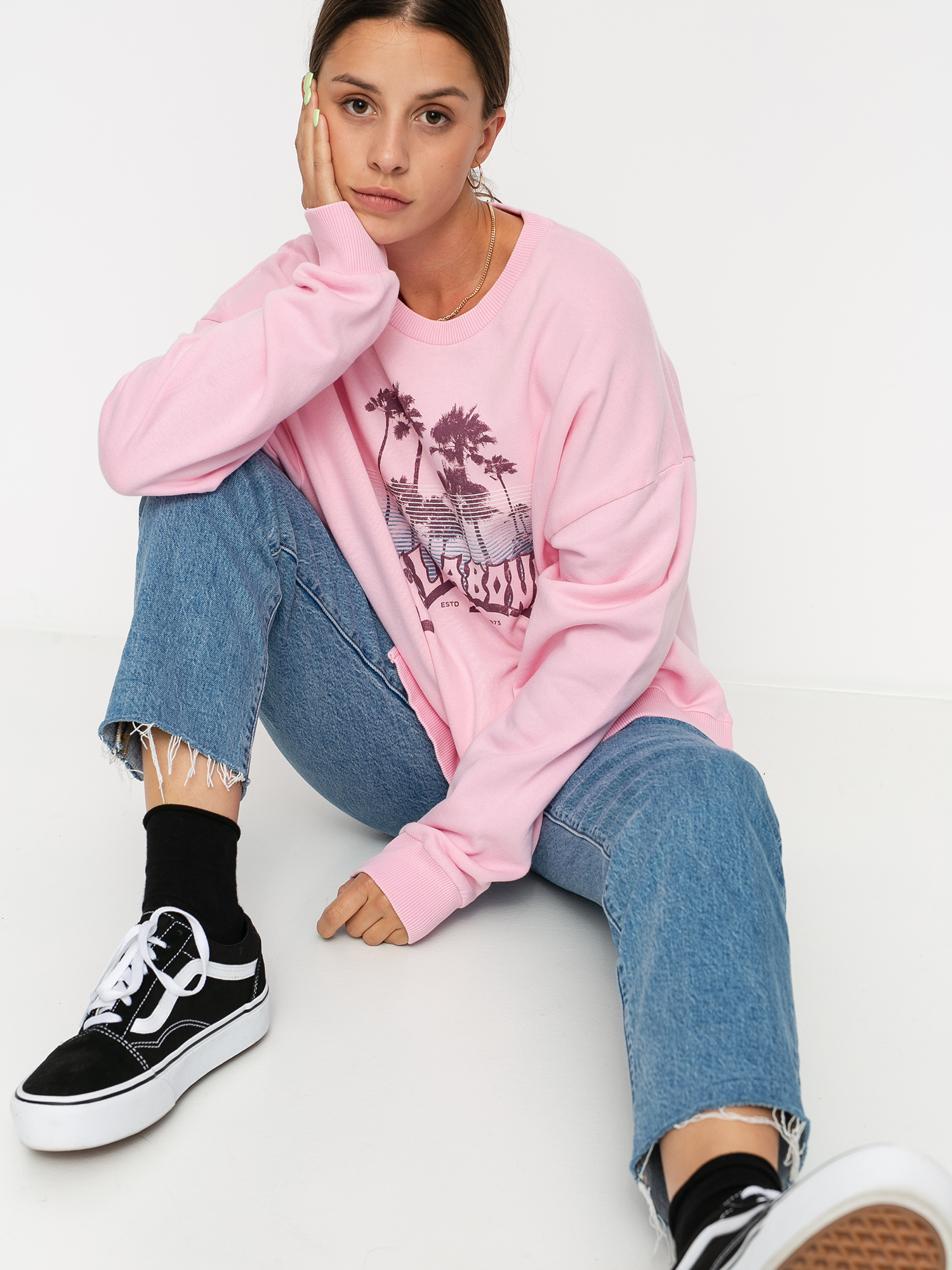Billabong Arch Palm Sweatshirt Wmn (rose dawn)