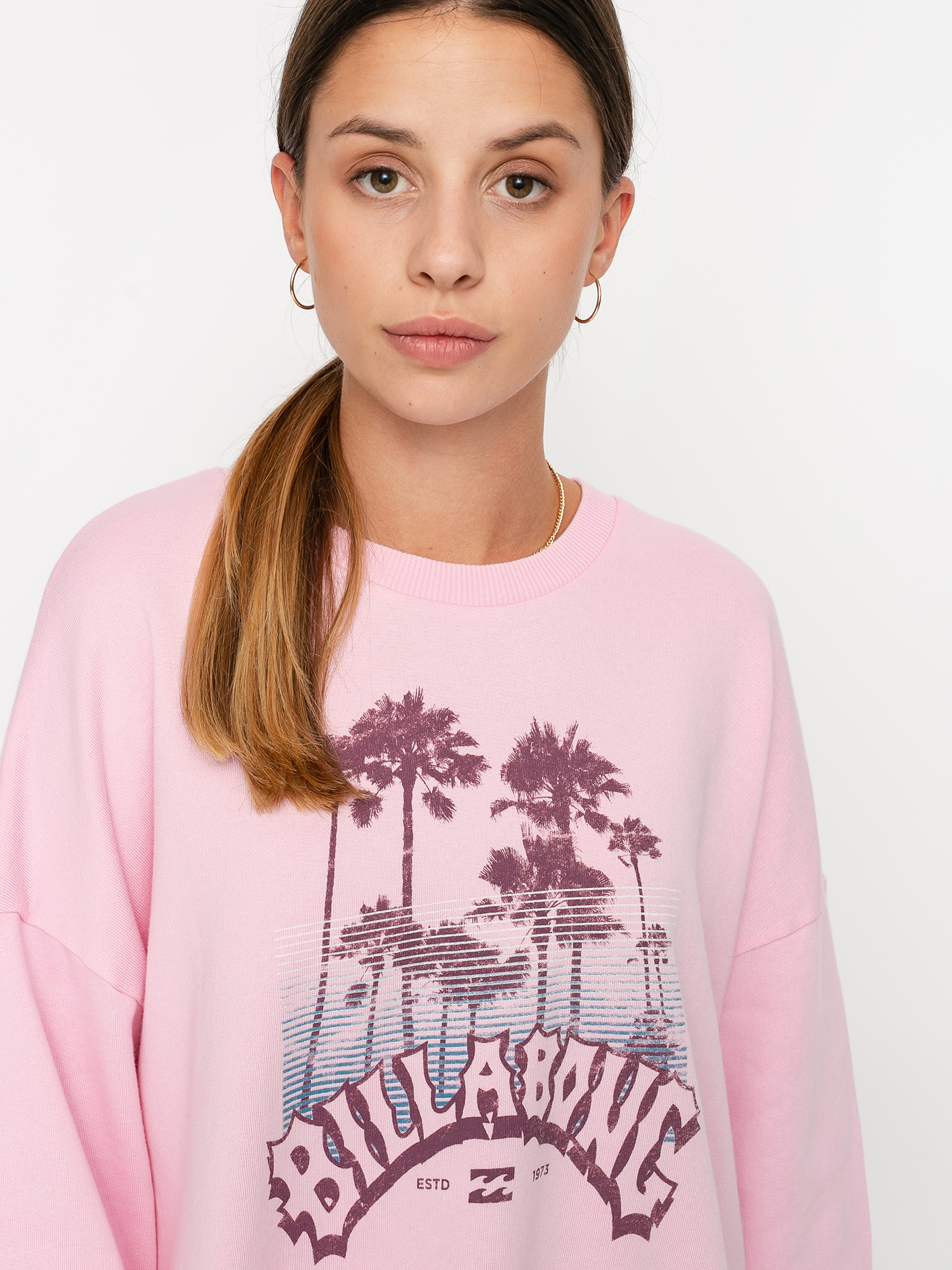 Billabong Arch Palm Sweatshirt Wmn (rose dawn)