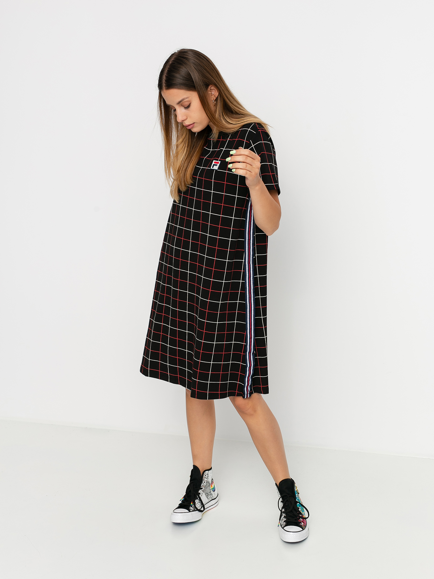 Fila Winona Dress Wmn (black check allover)