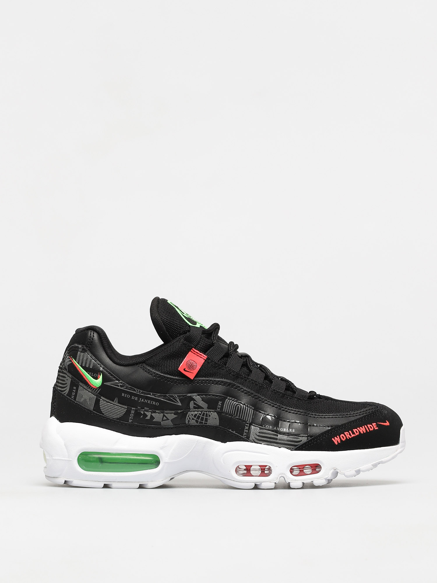 Nike Air Max 95 SE Shoes (black/white green strike flash crimson)
