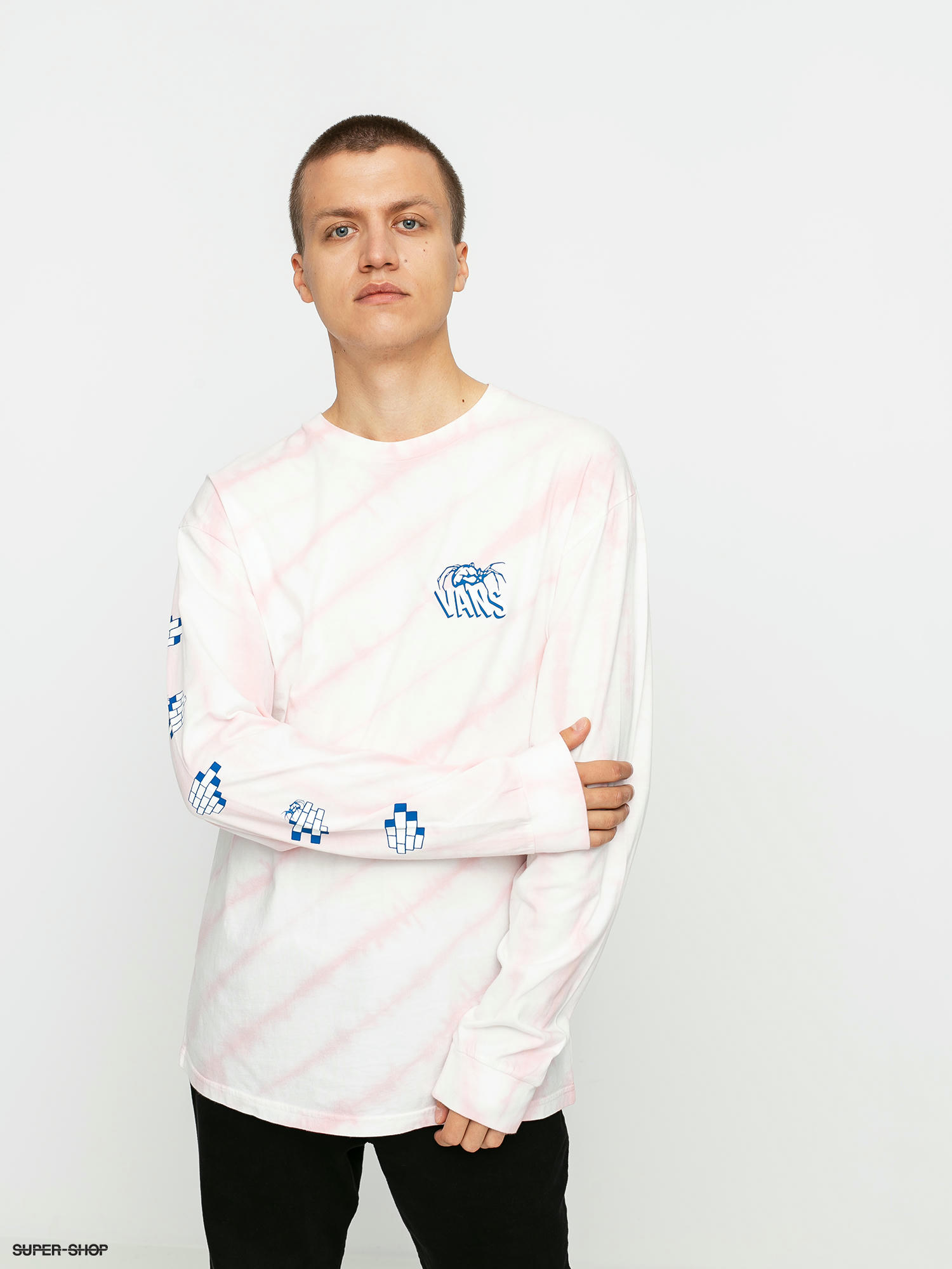 vans pink long sleeve