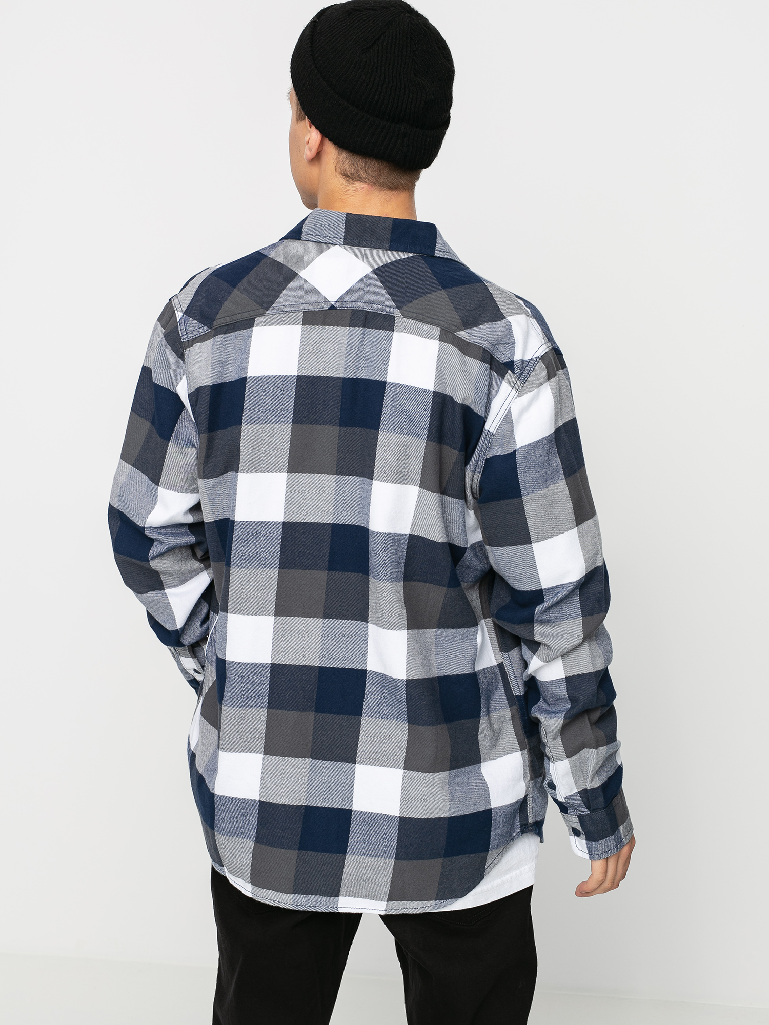 Vans Box Flannel Shirt (white/dress blues)