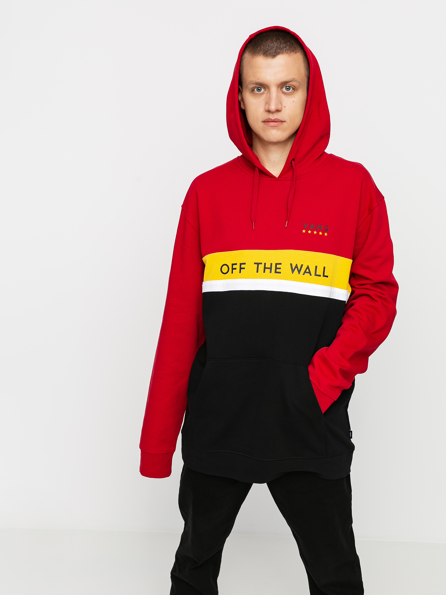 red and black vans hoodie
