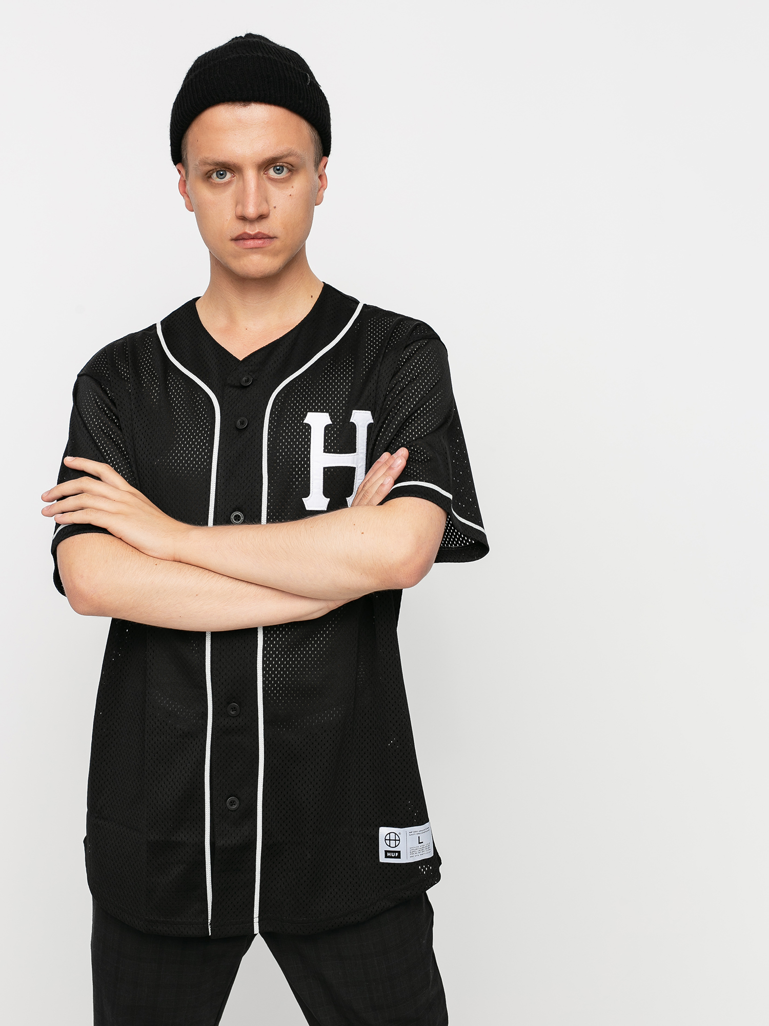 HUF Harlem Baseball Jersey Shirt (black)