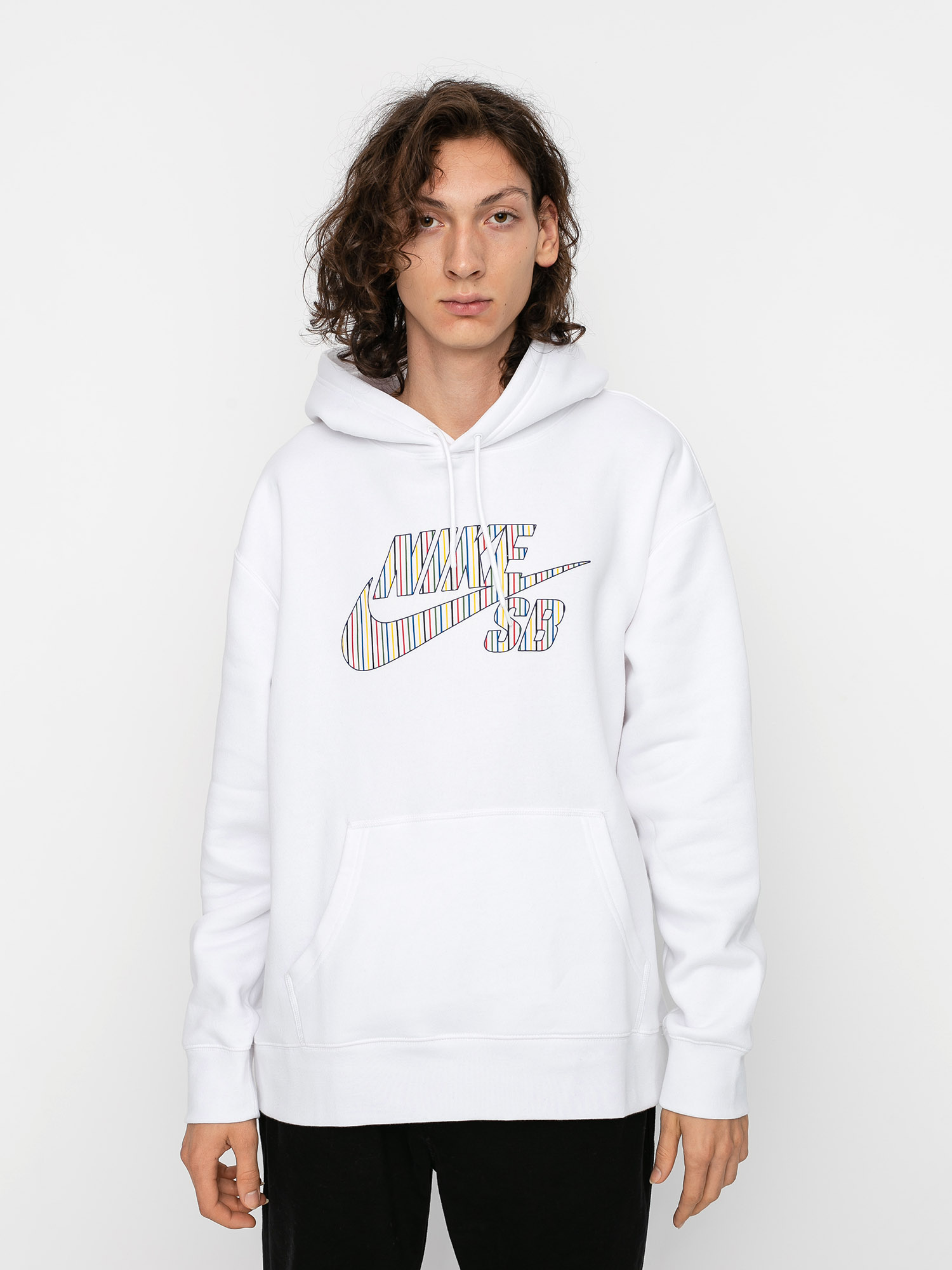 Nike SB Stripes HD Hoodie (white)