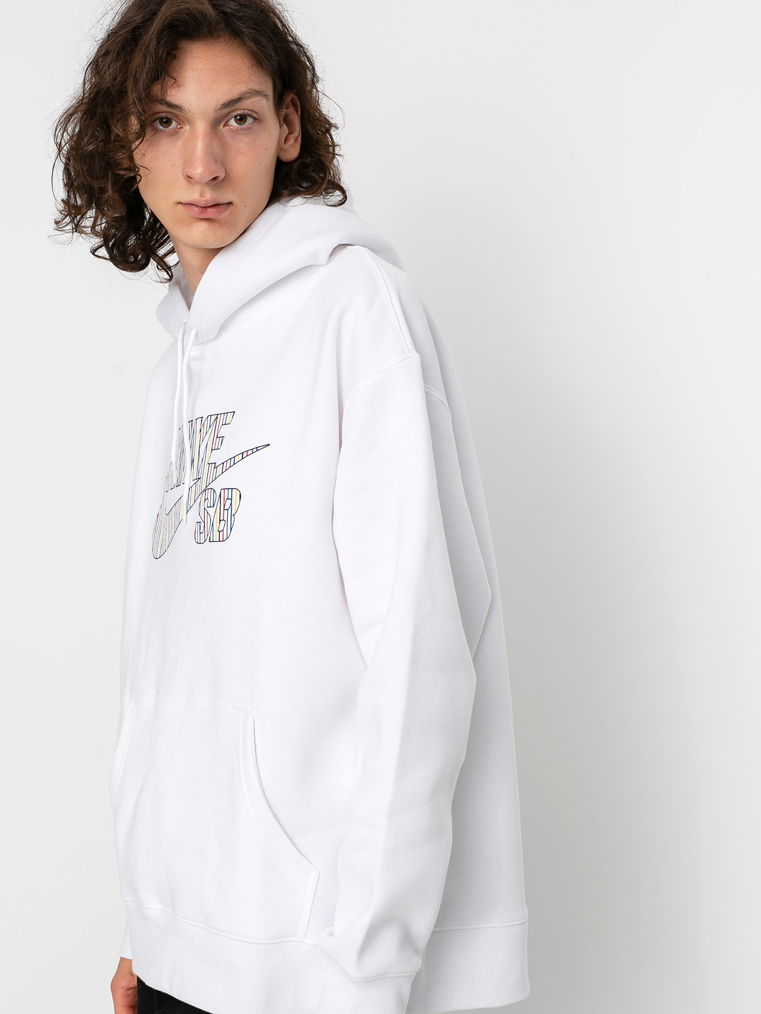 Nike SB Stripes HD Hoodie (white)