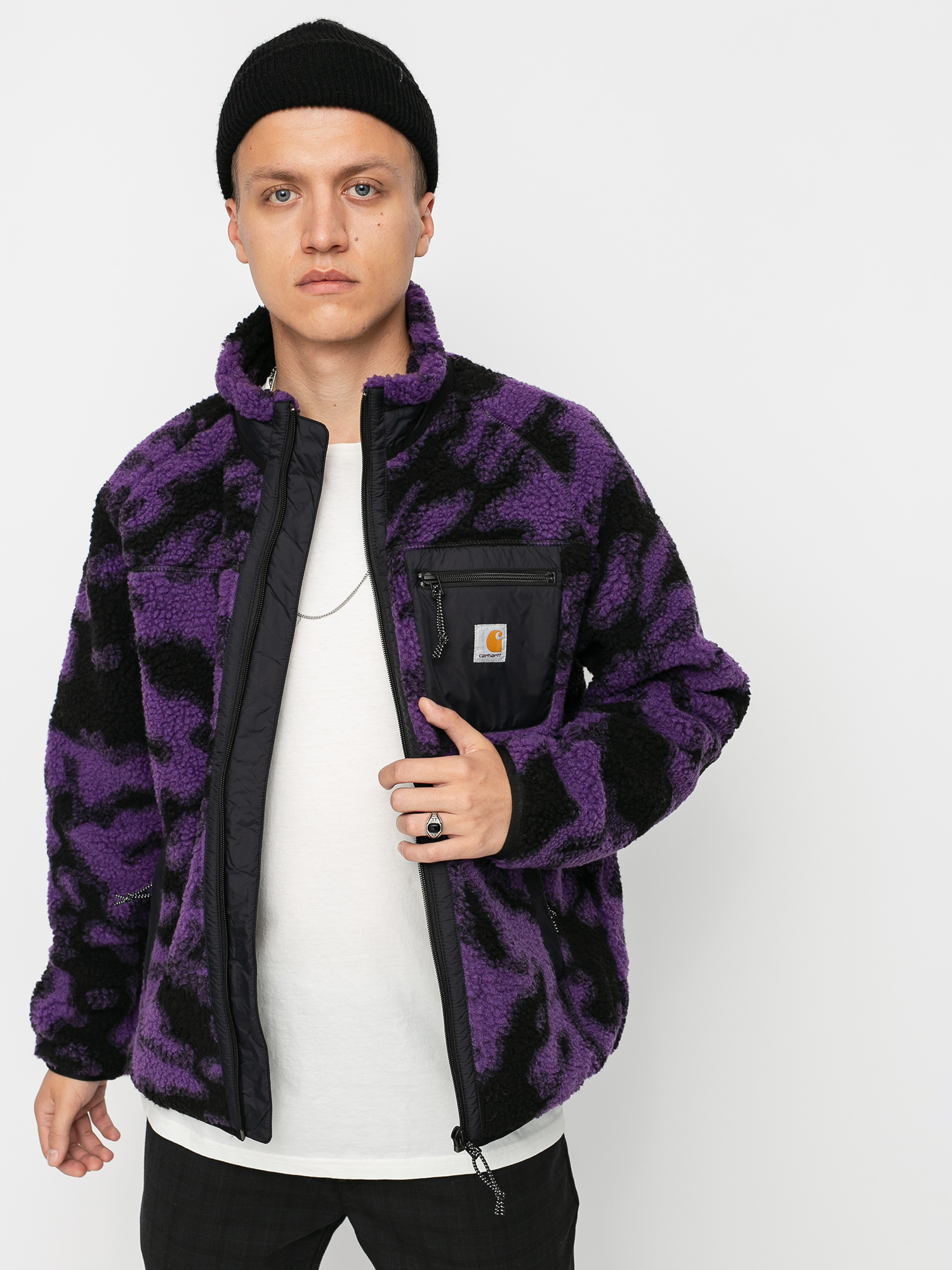 Carhartt WIP Prentis Liner Jacket (camo blur/purple)