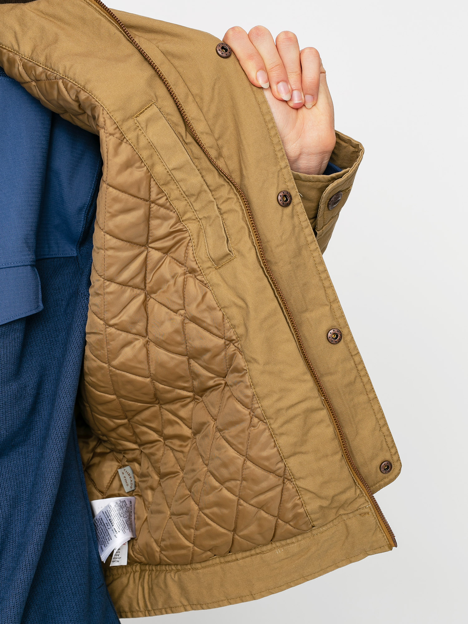 Quiksilver Canvas Cord Collar Jacket (dull gold)