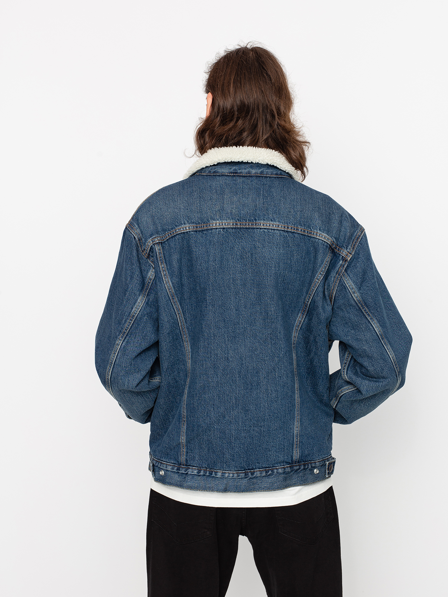 Levi's® Vtg Fit Sherpa Trucker Jacke (dark indigo)