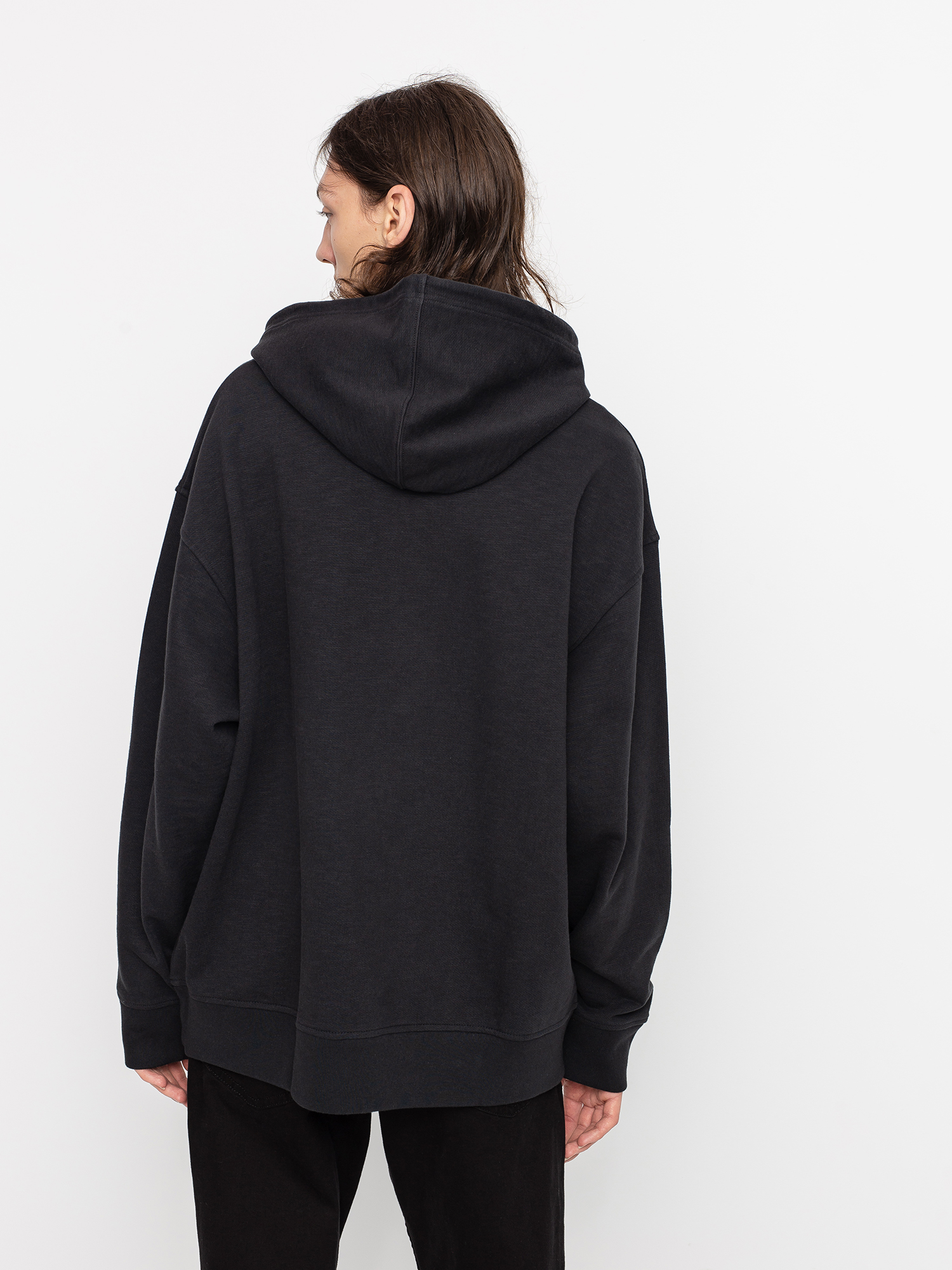 Relaxed graphic serif discount hoodie