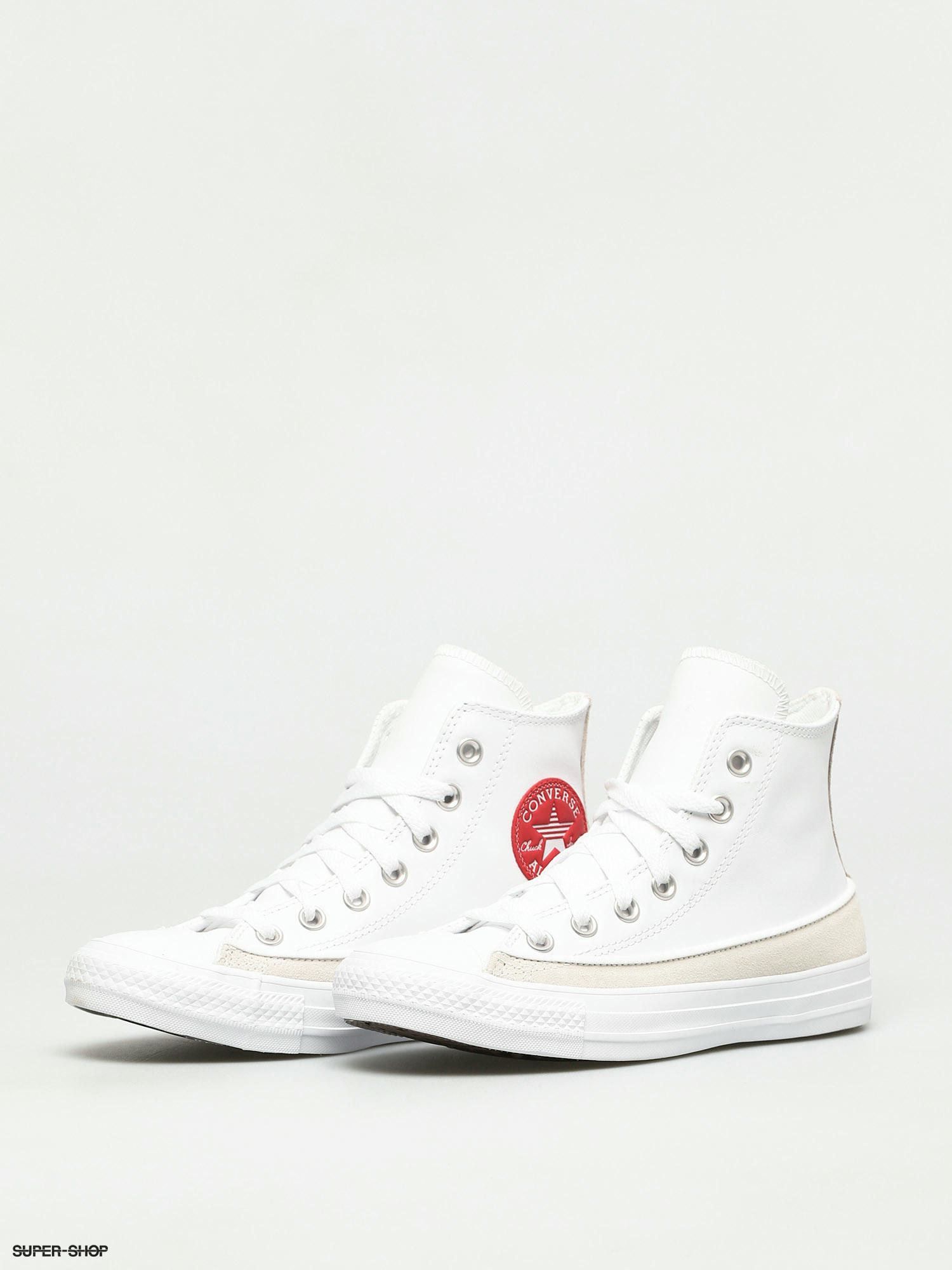 white and red chucks