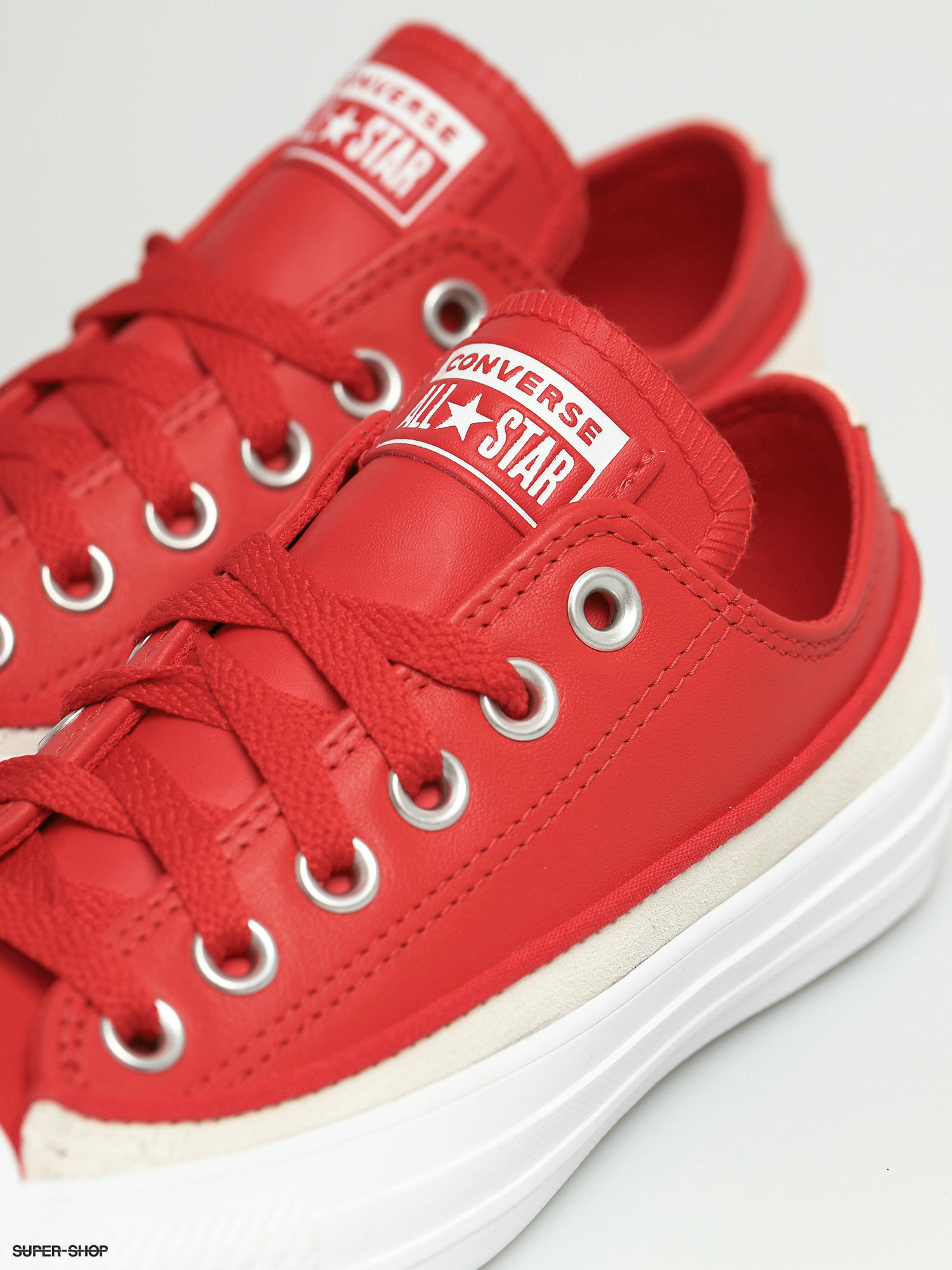 converse with lunarlon red