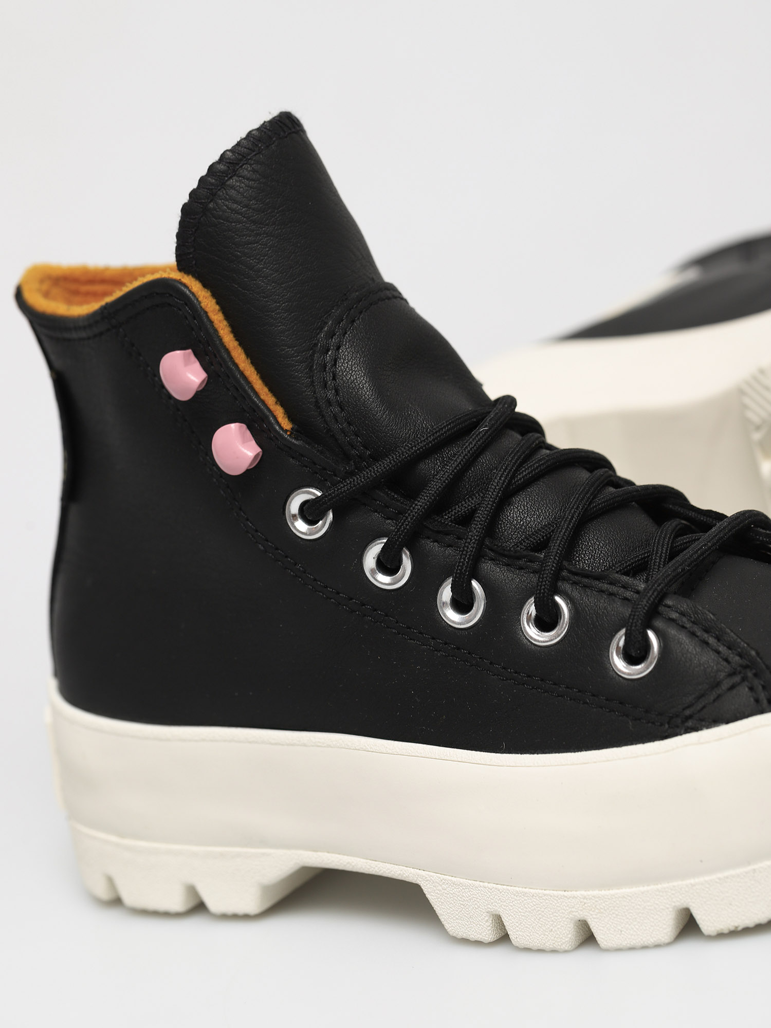 converse lugged high top yellow