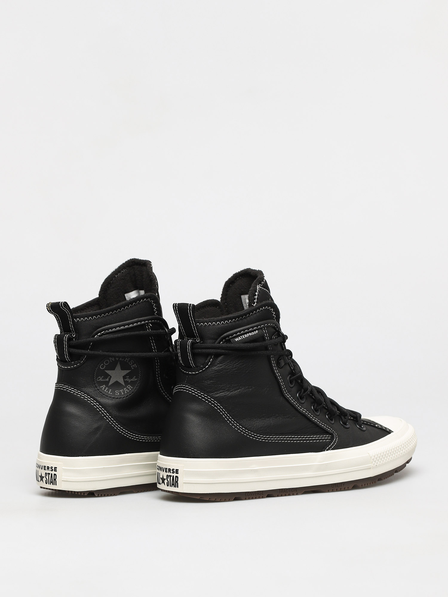 Converse CTAS All Terrain Leather Shoes (black/black/egret)