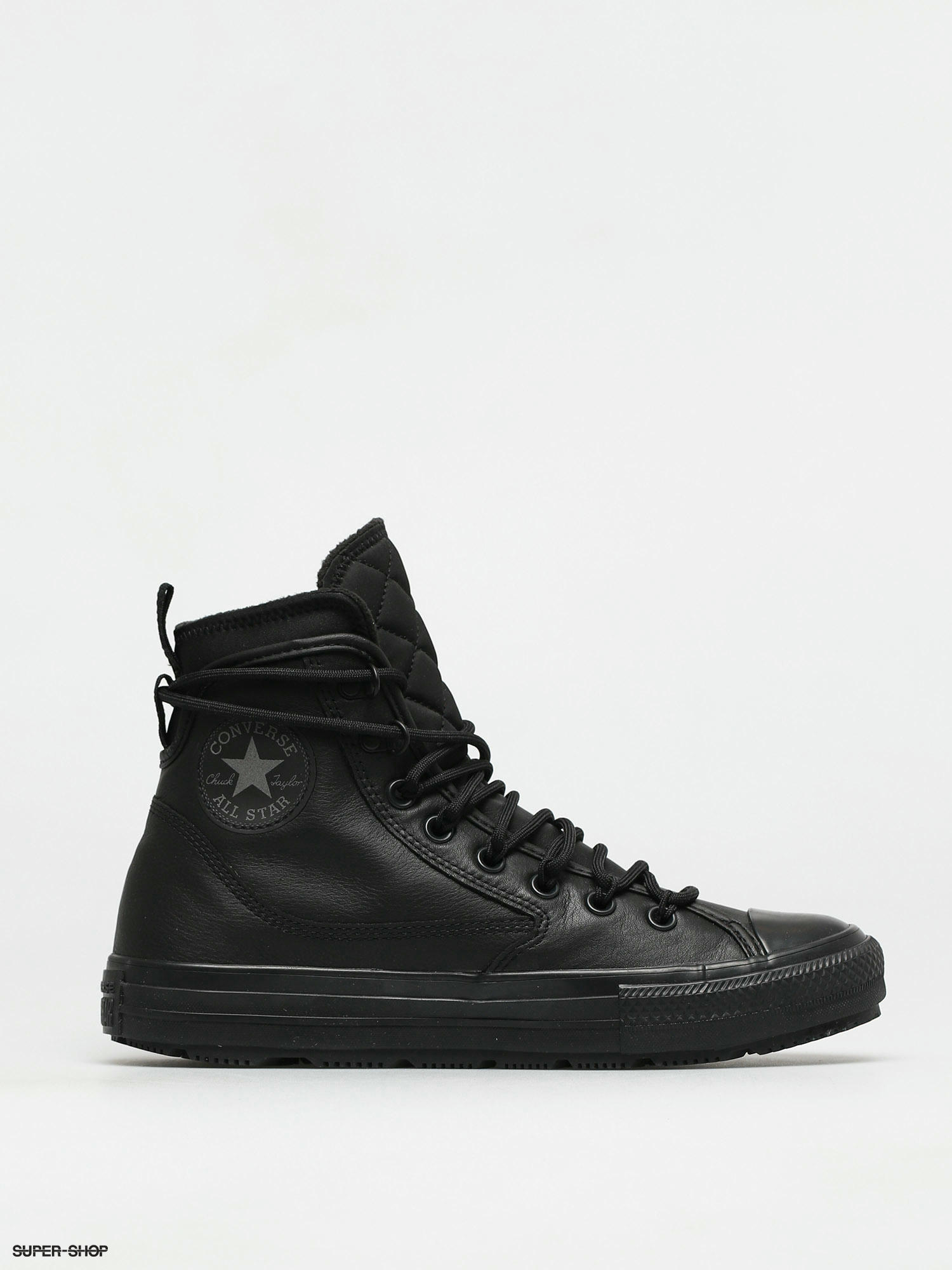 Black all star clearance converse leather