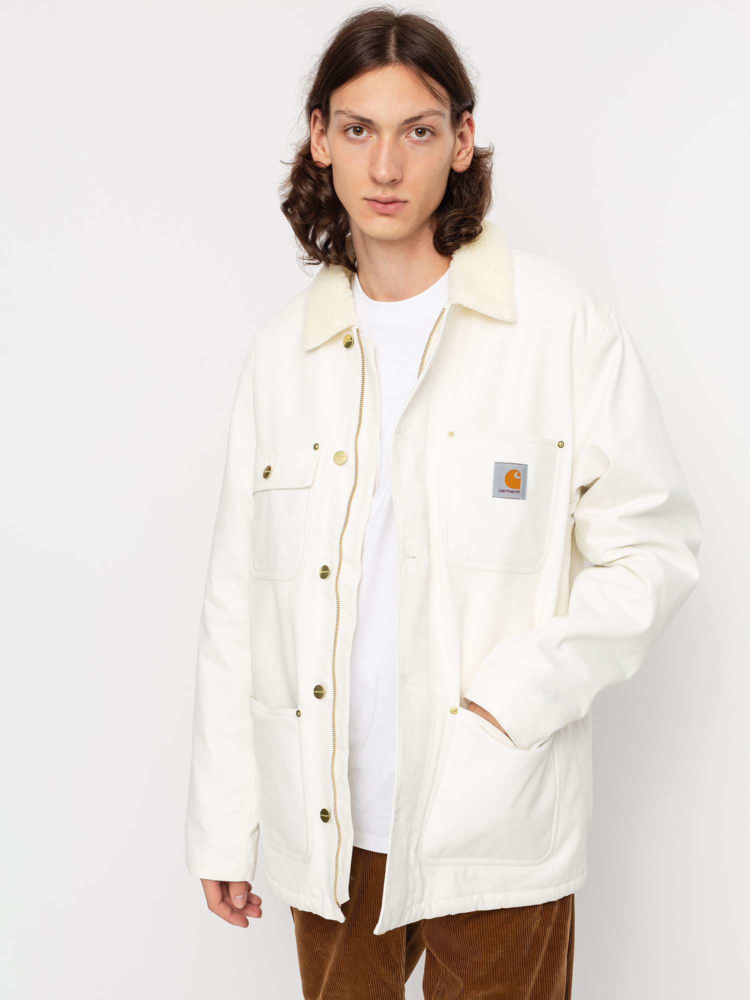 Carhartt WIP Fairmount Coat Jacke Weiß (wax)