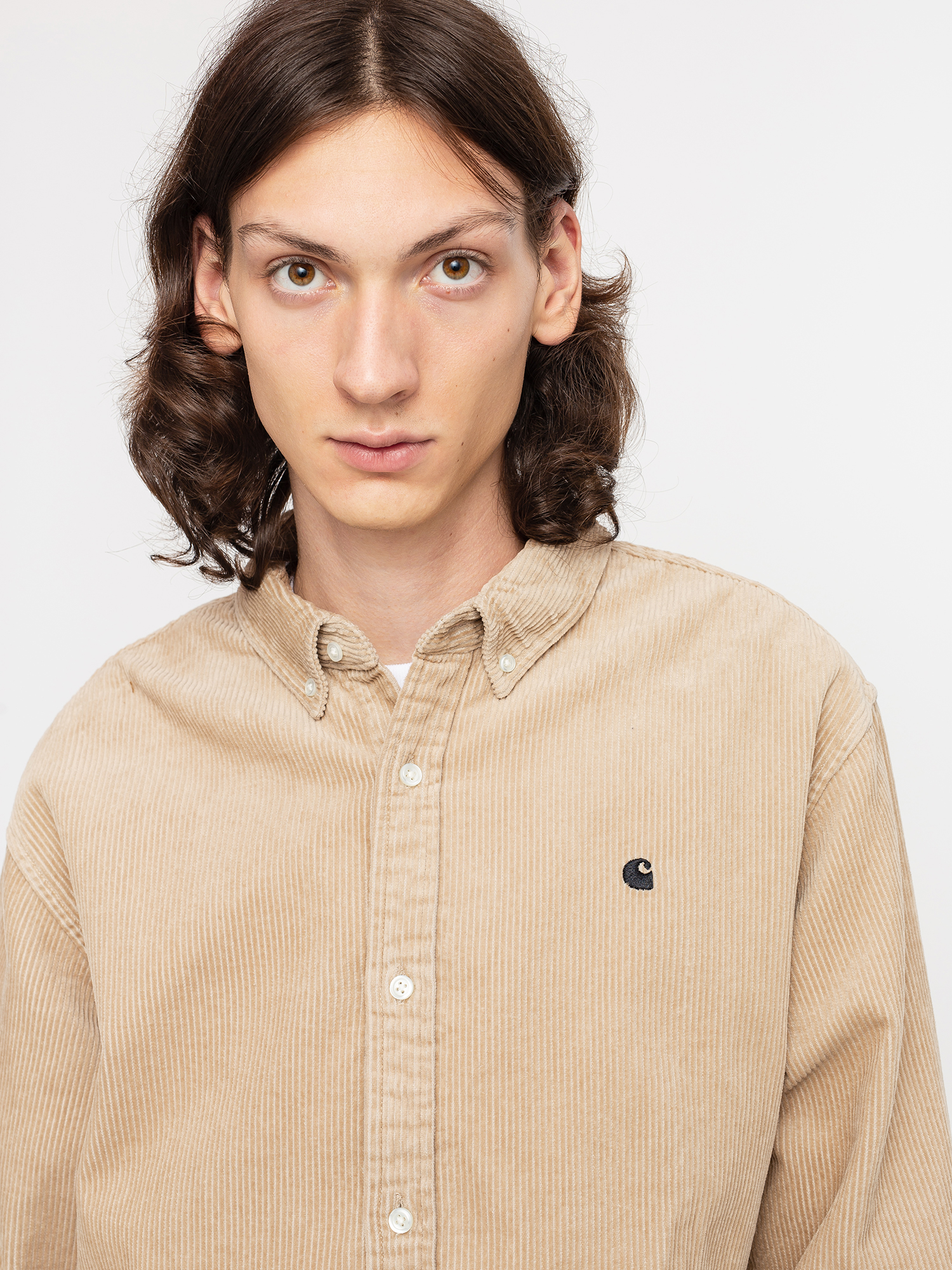 Carhartt WIP Madison Cord Shirt (wall/black)