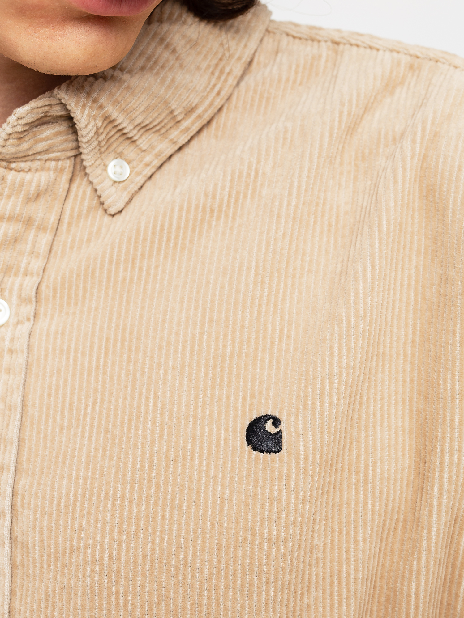Carhartt WIP Madison Cord Shirt (wall/black)