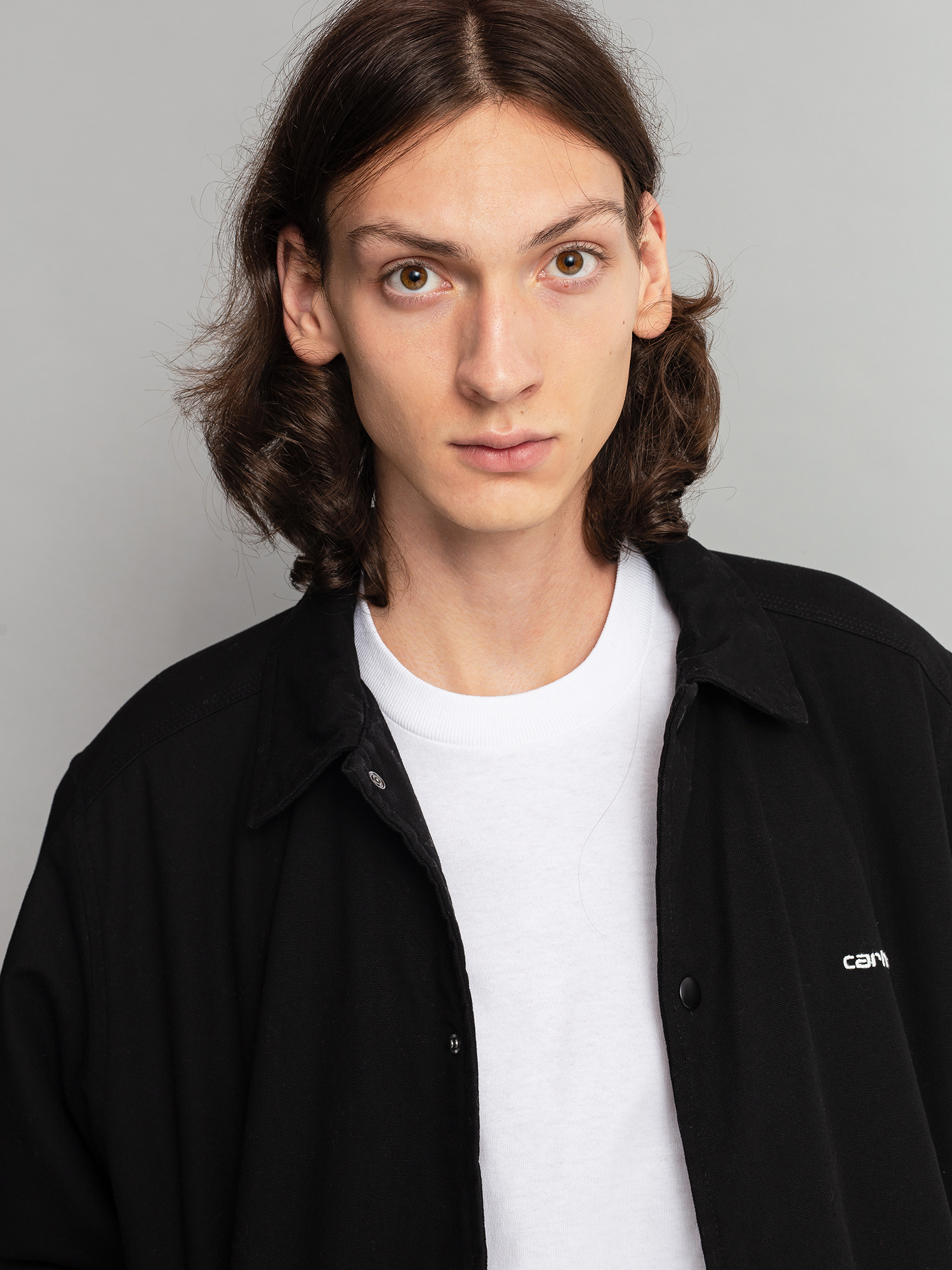 Carhartt WIP Canvas Coach Jacket (black/white)